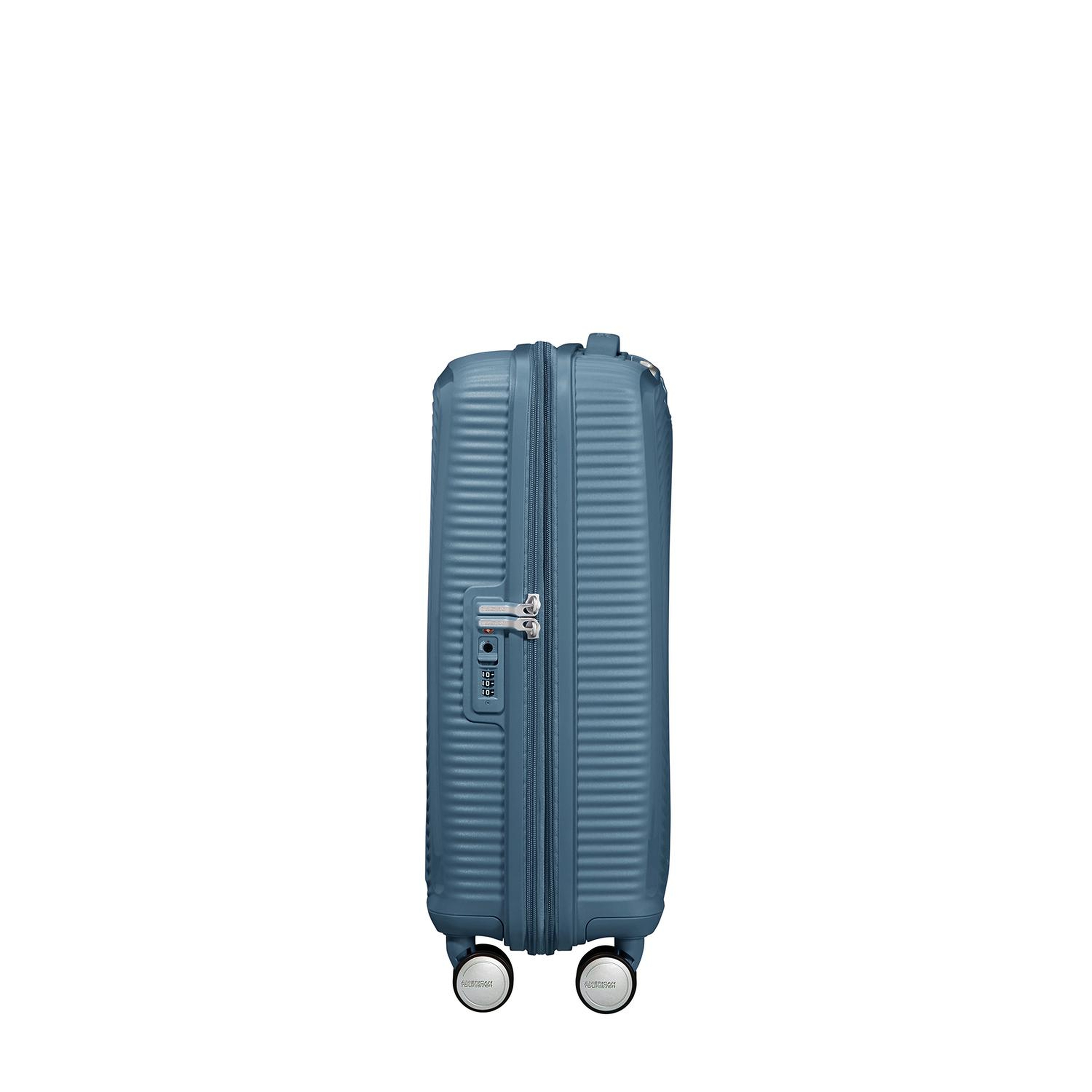 American Tourister Mavi Soundbox - Körüklü 55/20 Kabin Boy Sert Valiz