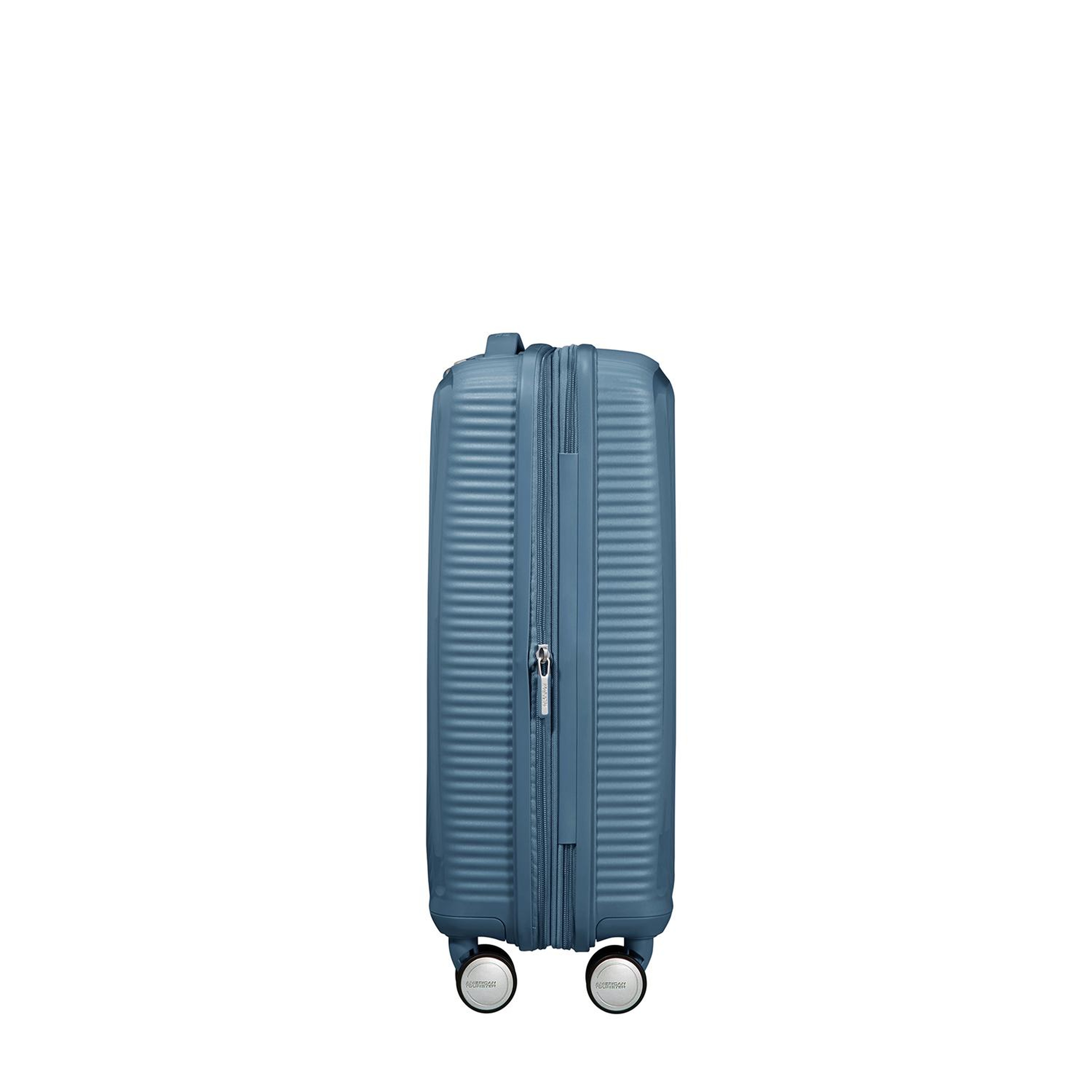 American Tourister Mavi Soundbox - Körüklü 55/20 Kabin Boy Sert Valiz