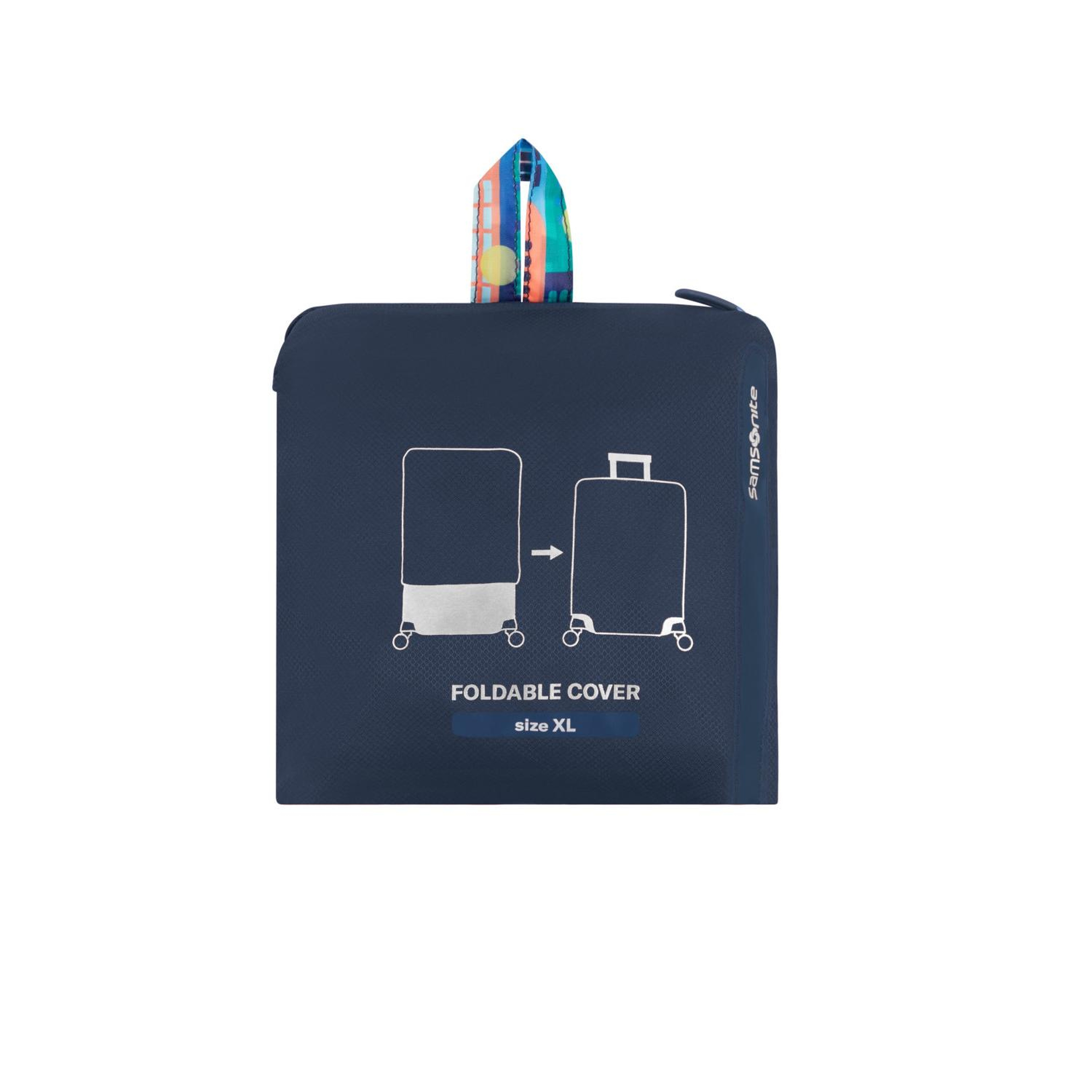 Samsonite Lacivert Desenli Ta Revolution Valiz Kılıfı (XL)