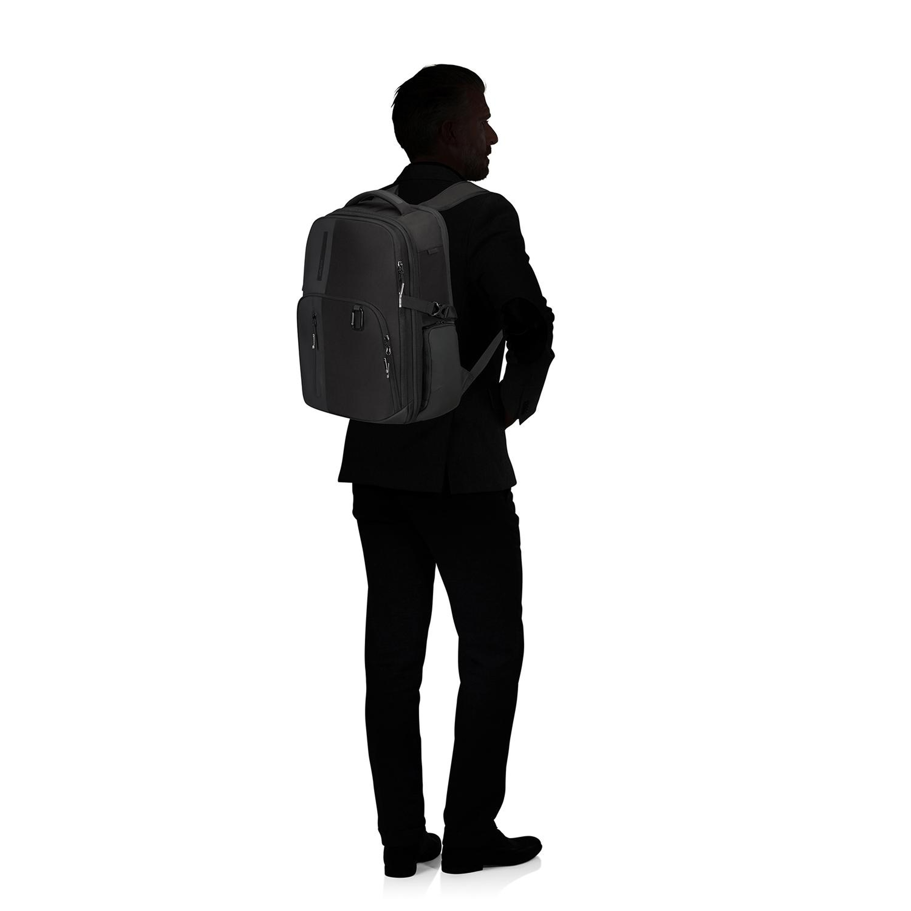 Samsonite Siyah Biz2go - Körüklü Sırt Çantası 17.3" Overnıght