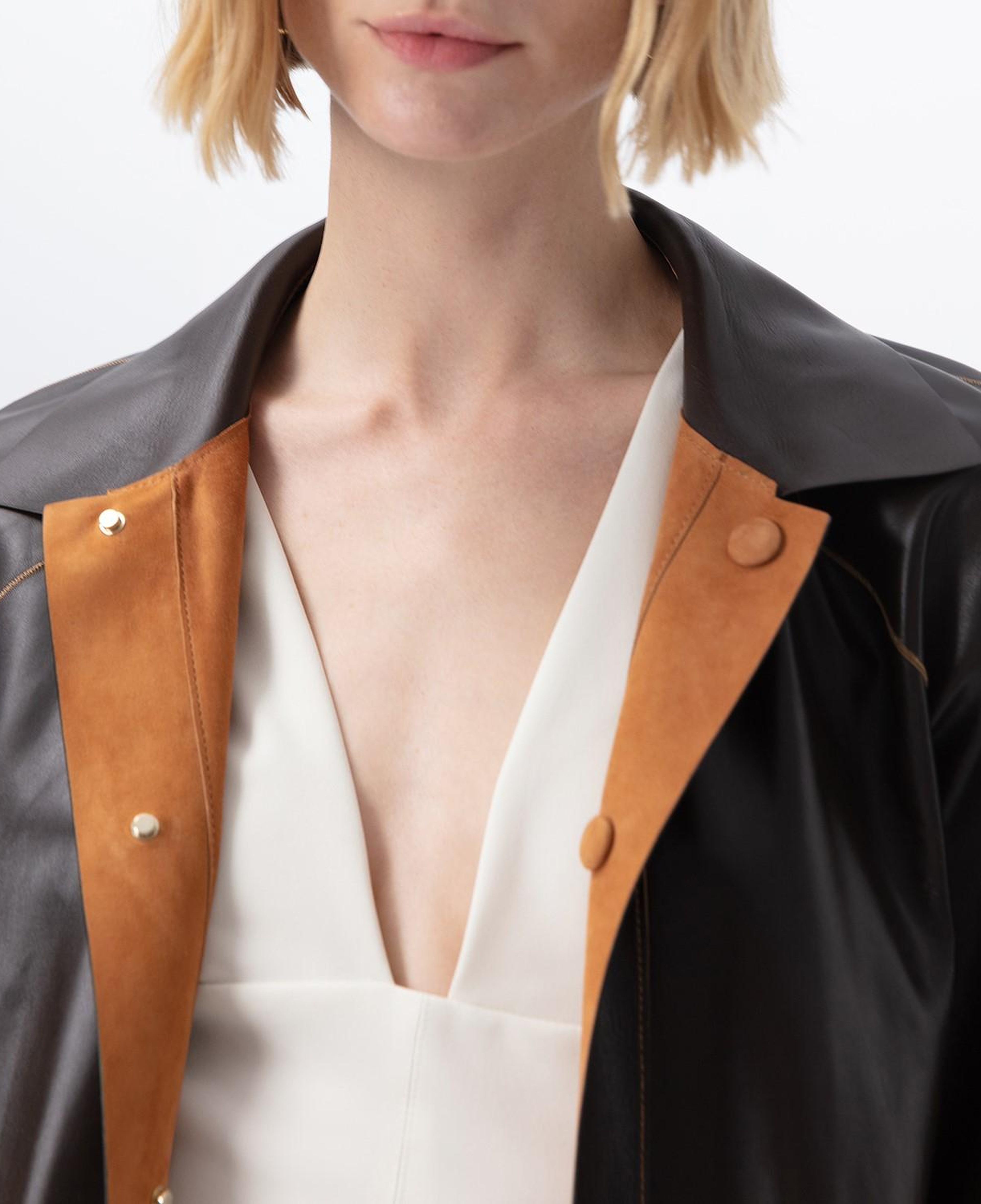 Bena Konyak Kadın Çift Taraflı Süet Deri Pardösü