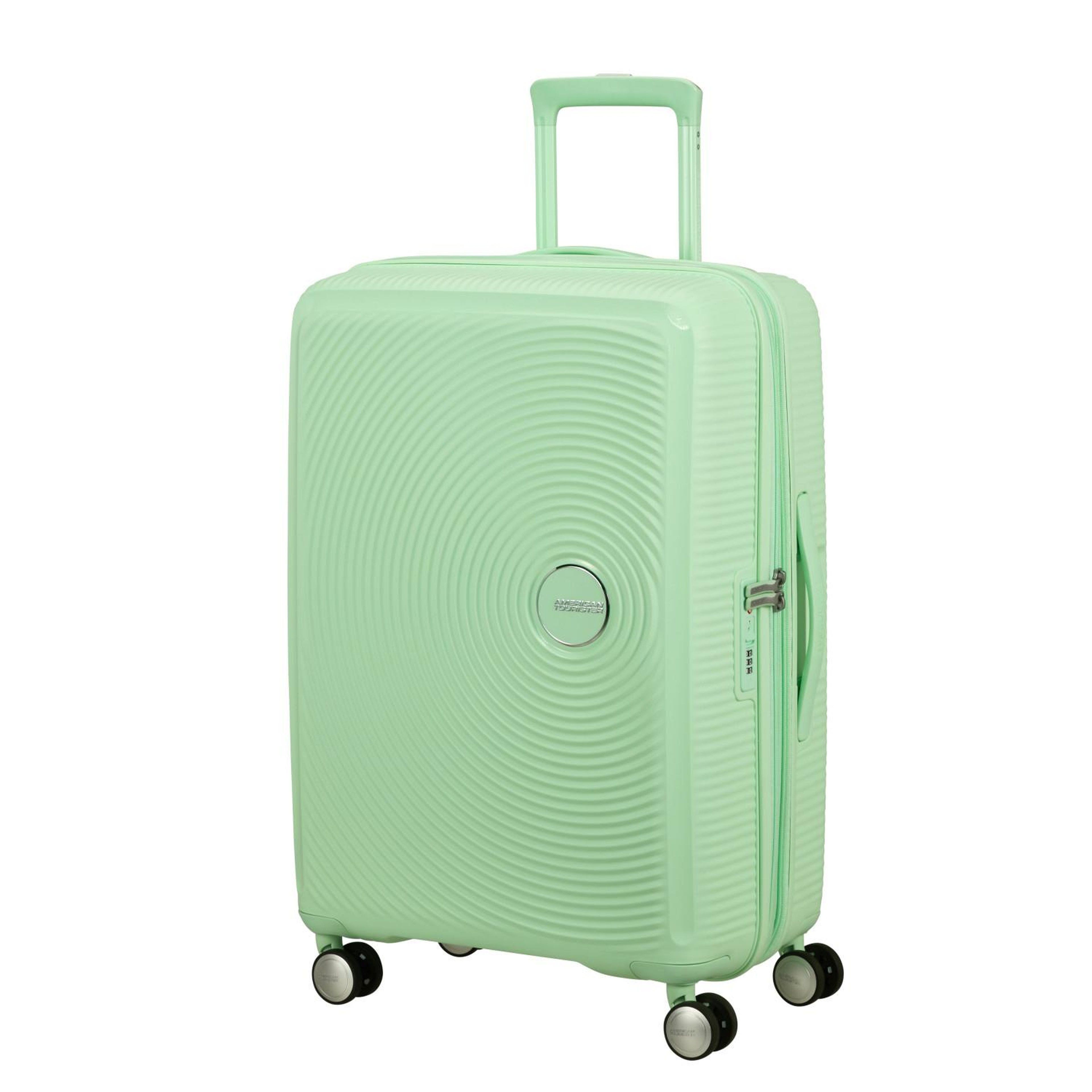 American Tourister Yeşil Soundbox - Körüklü 67 cm Orta Boy Sert Valiz