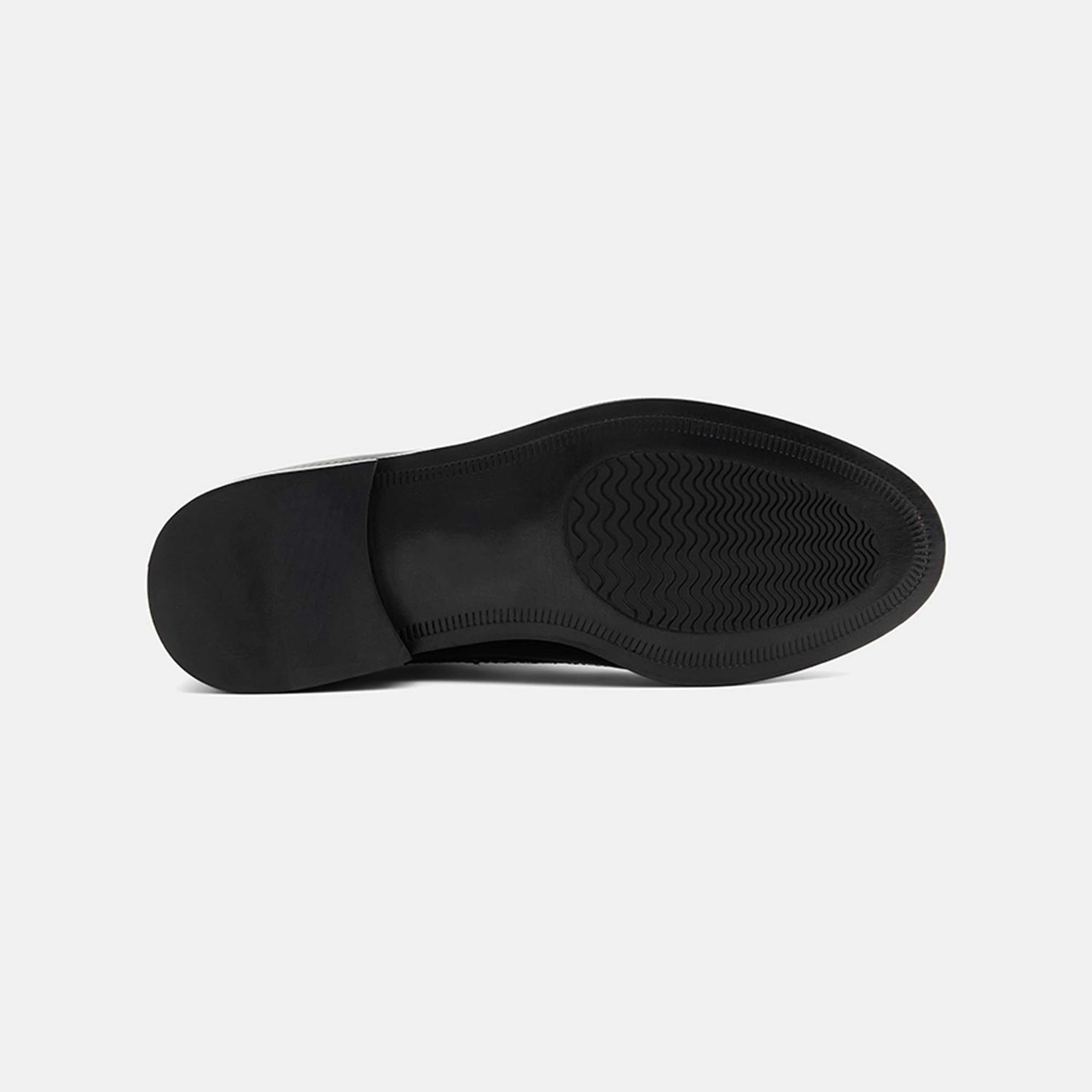 Erkek Siyah Bağcıklı Brogue Klasik Deri Ayakkabı