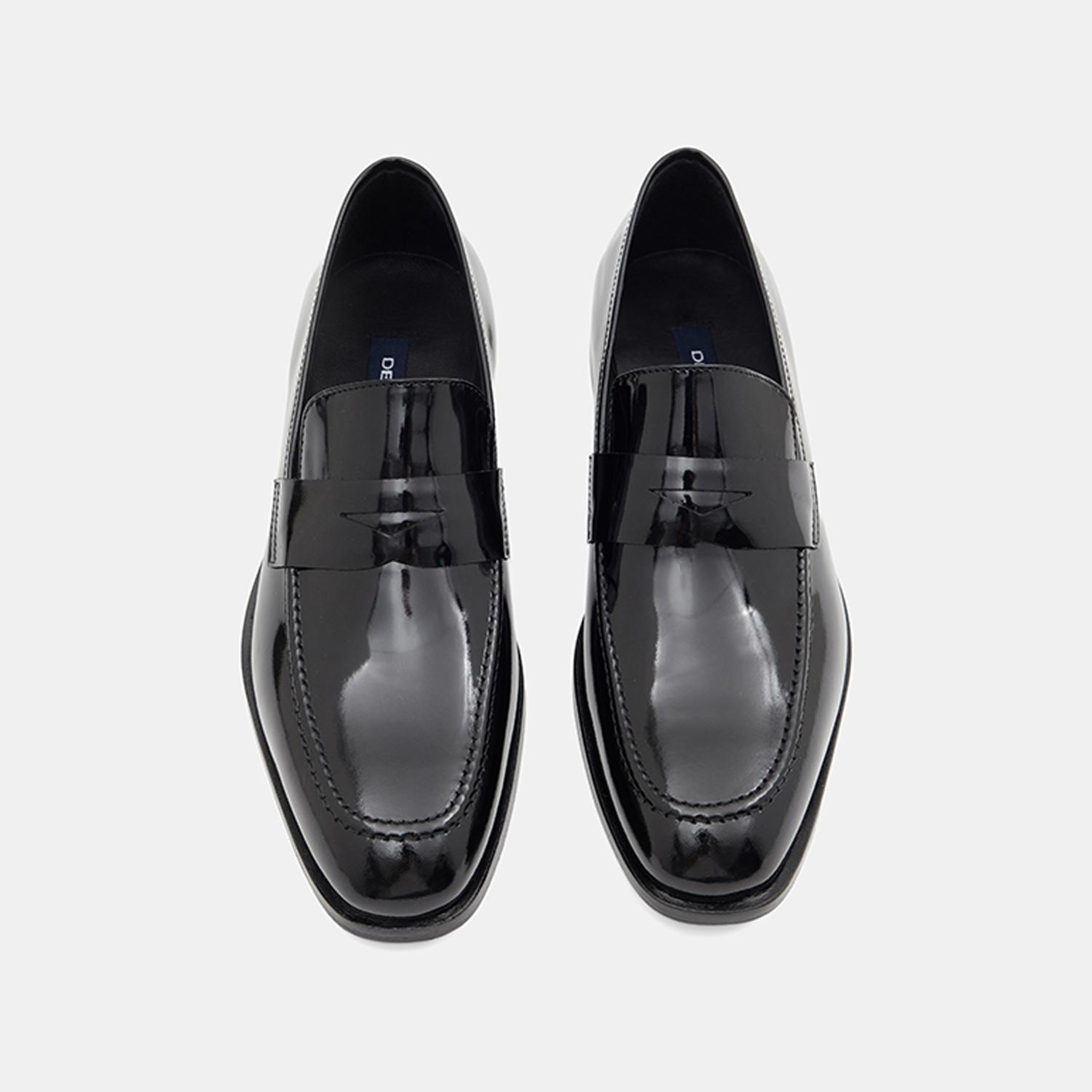 Erkek Siyah Klasik Rugan Deri Loafer