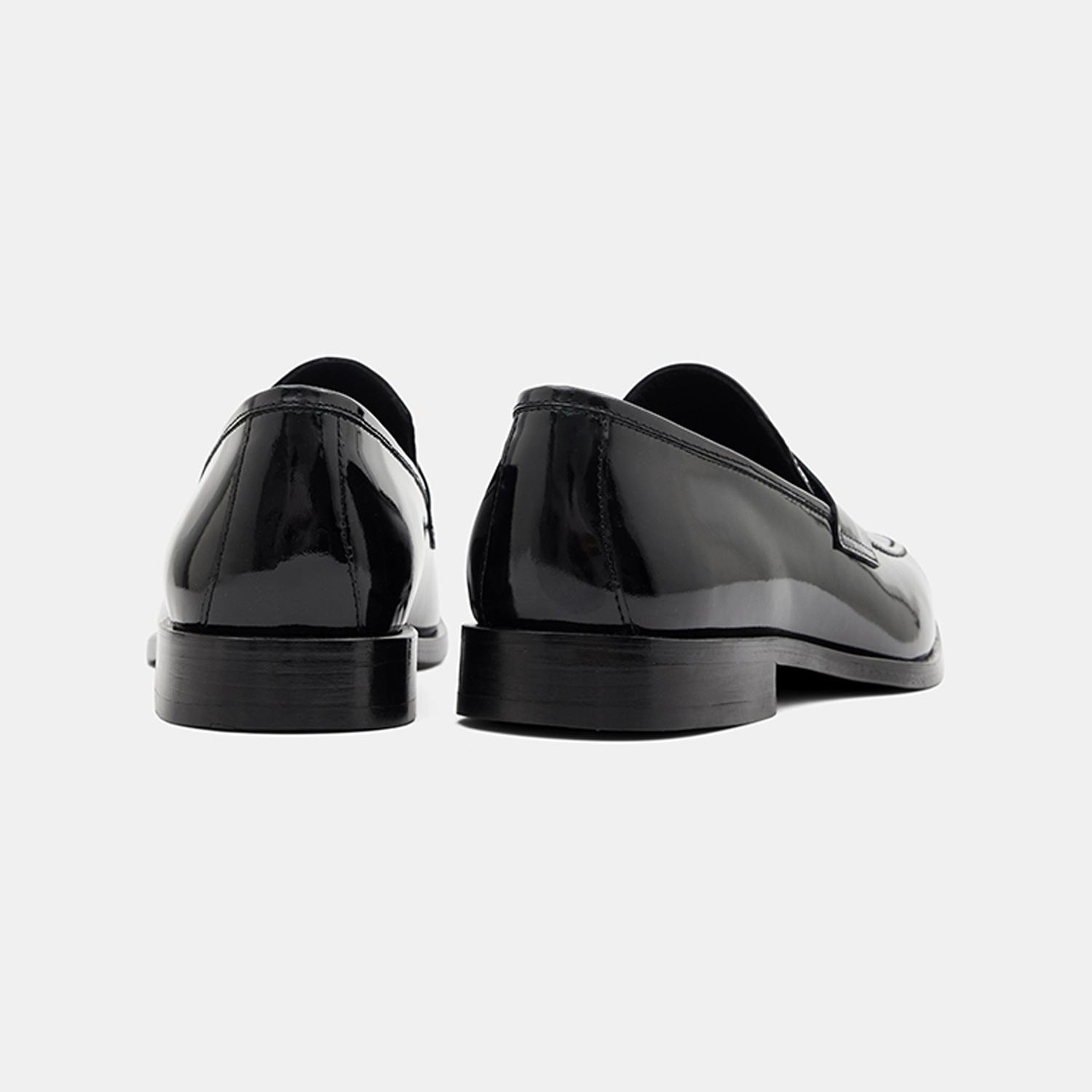 Erkek Siyah Klasik Rugan Deri Loafer