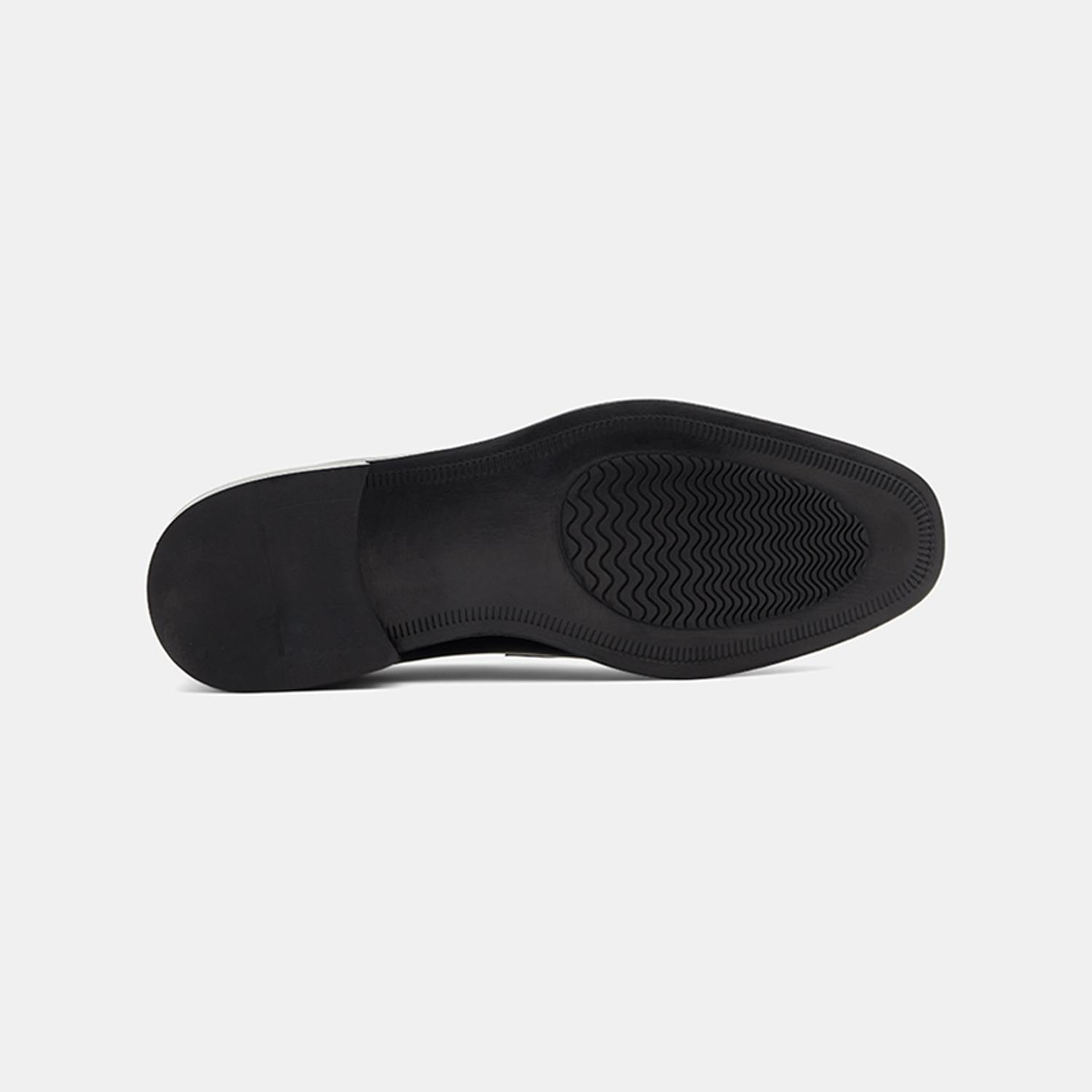 Erkek Siyah Klasik Rugan Deri Loafer