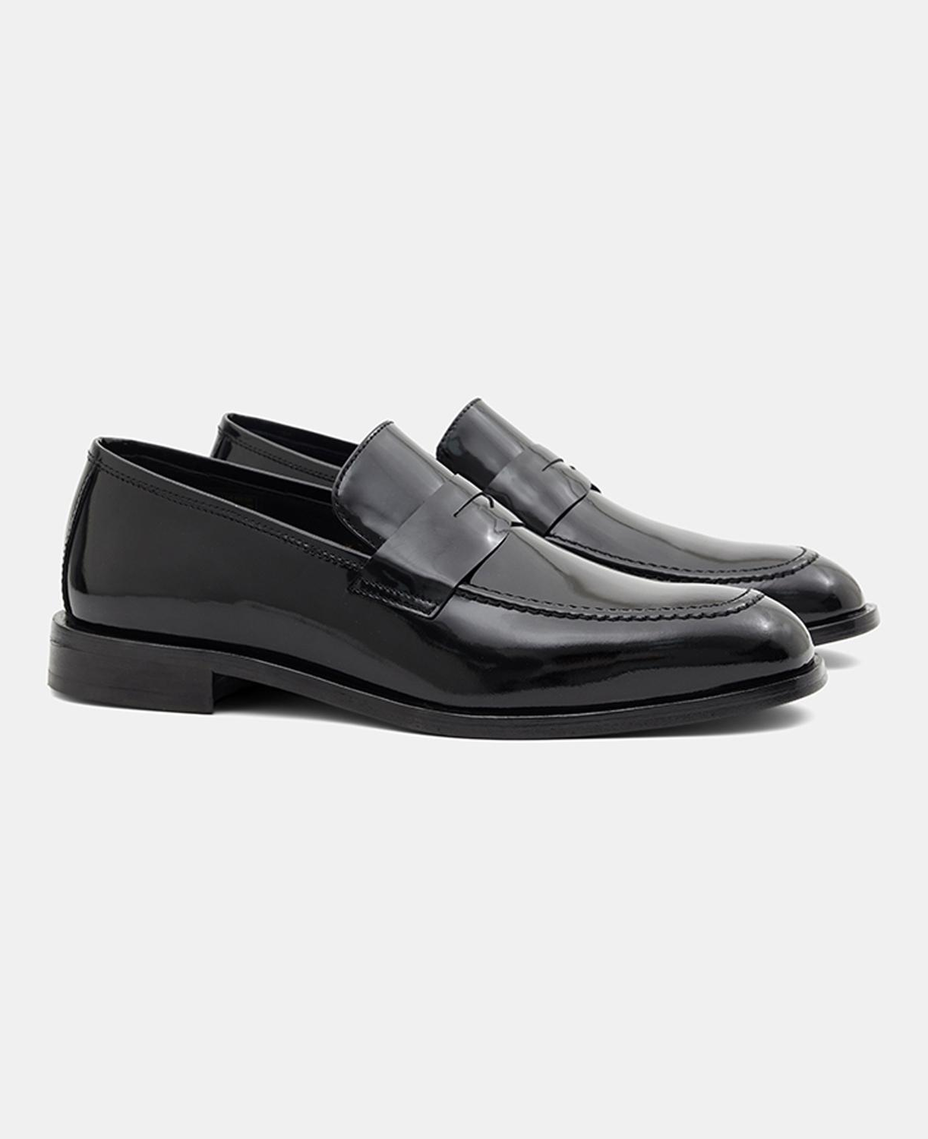 Erkek Siyah Klasik Rugan Deri Loafer