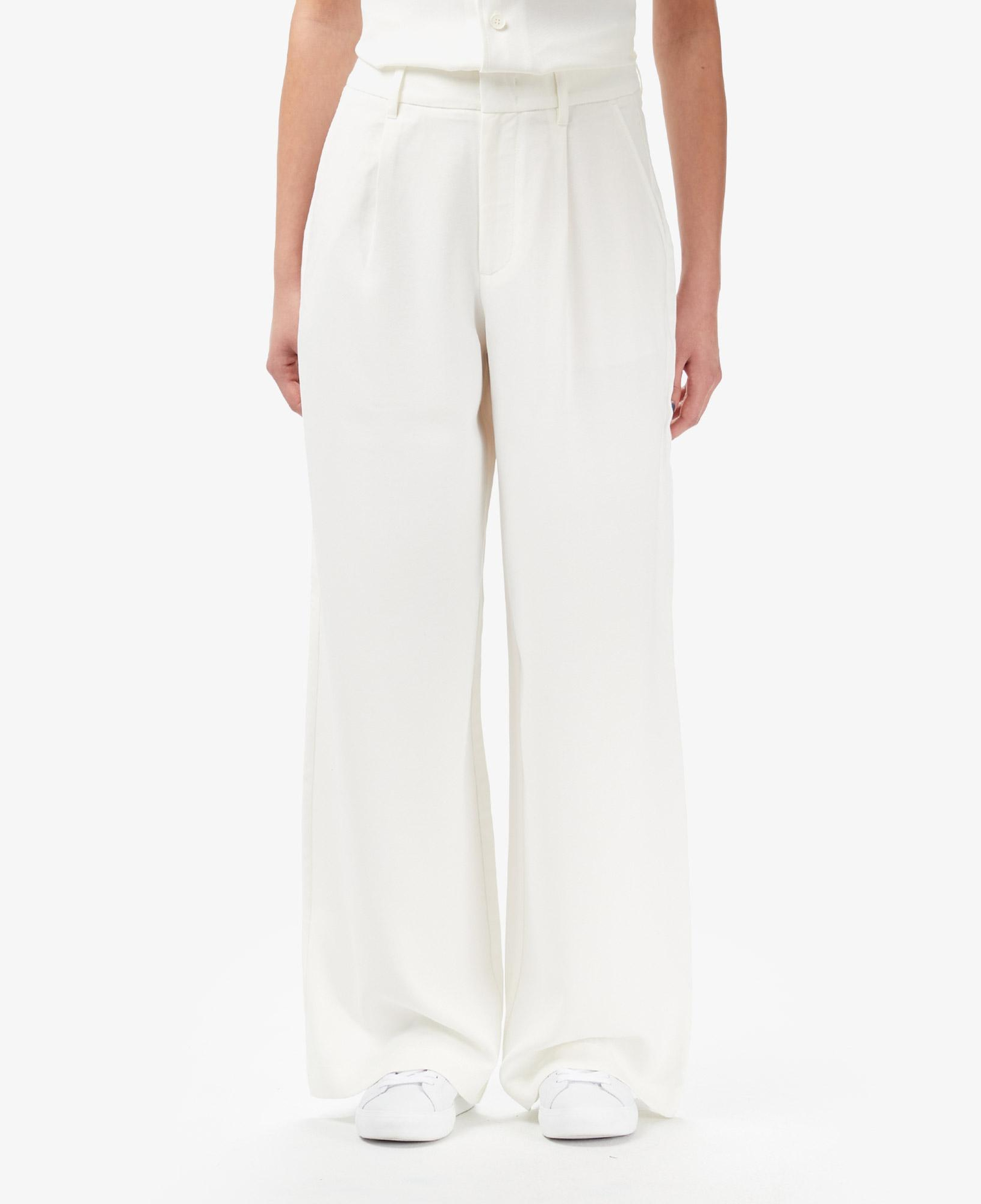 Lacoste Kadın Relaxed Fit Krem Pantolon