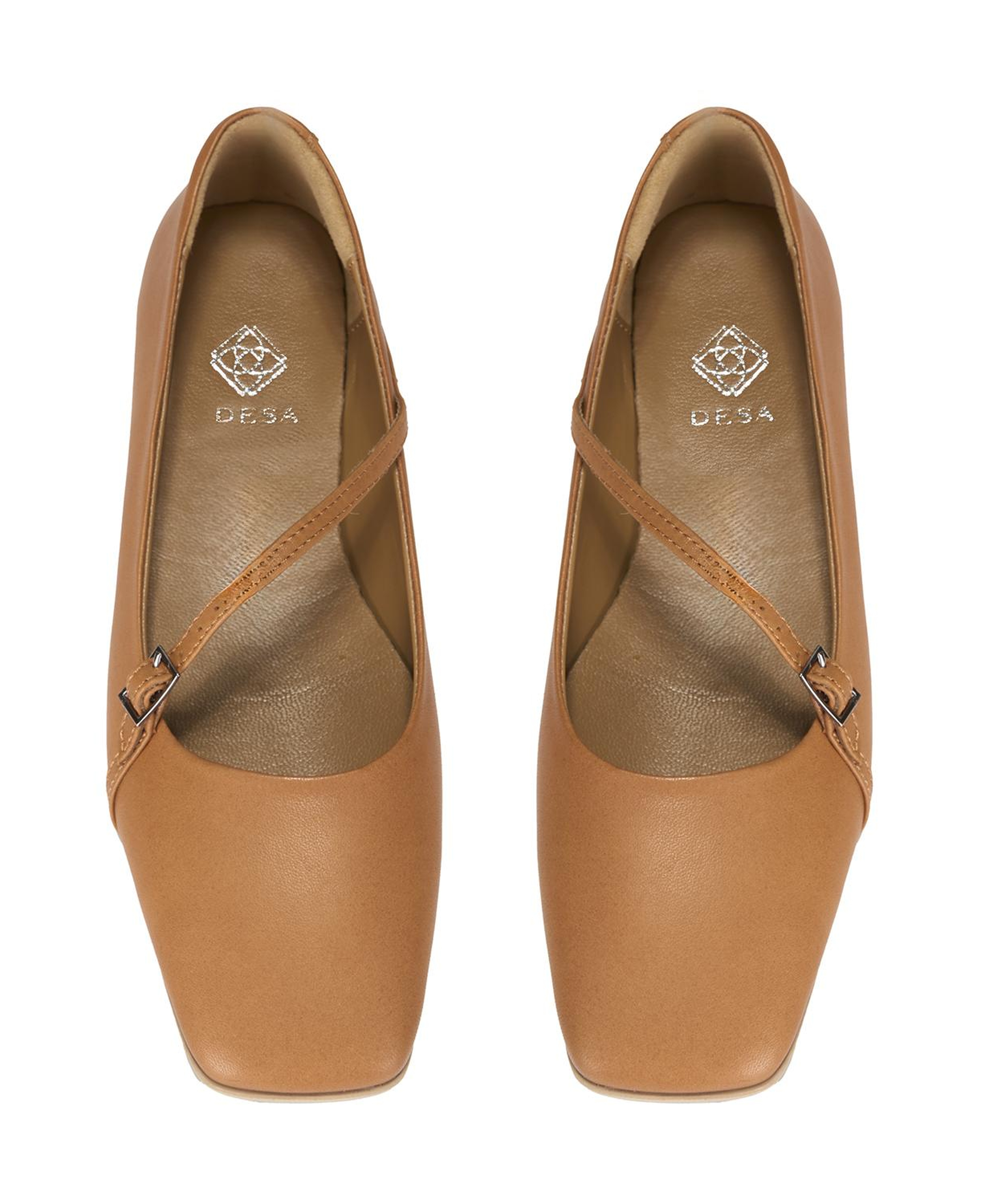 Kadın Taba Ayarlanabilir Tokalı Deri Babet