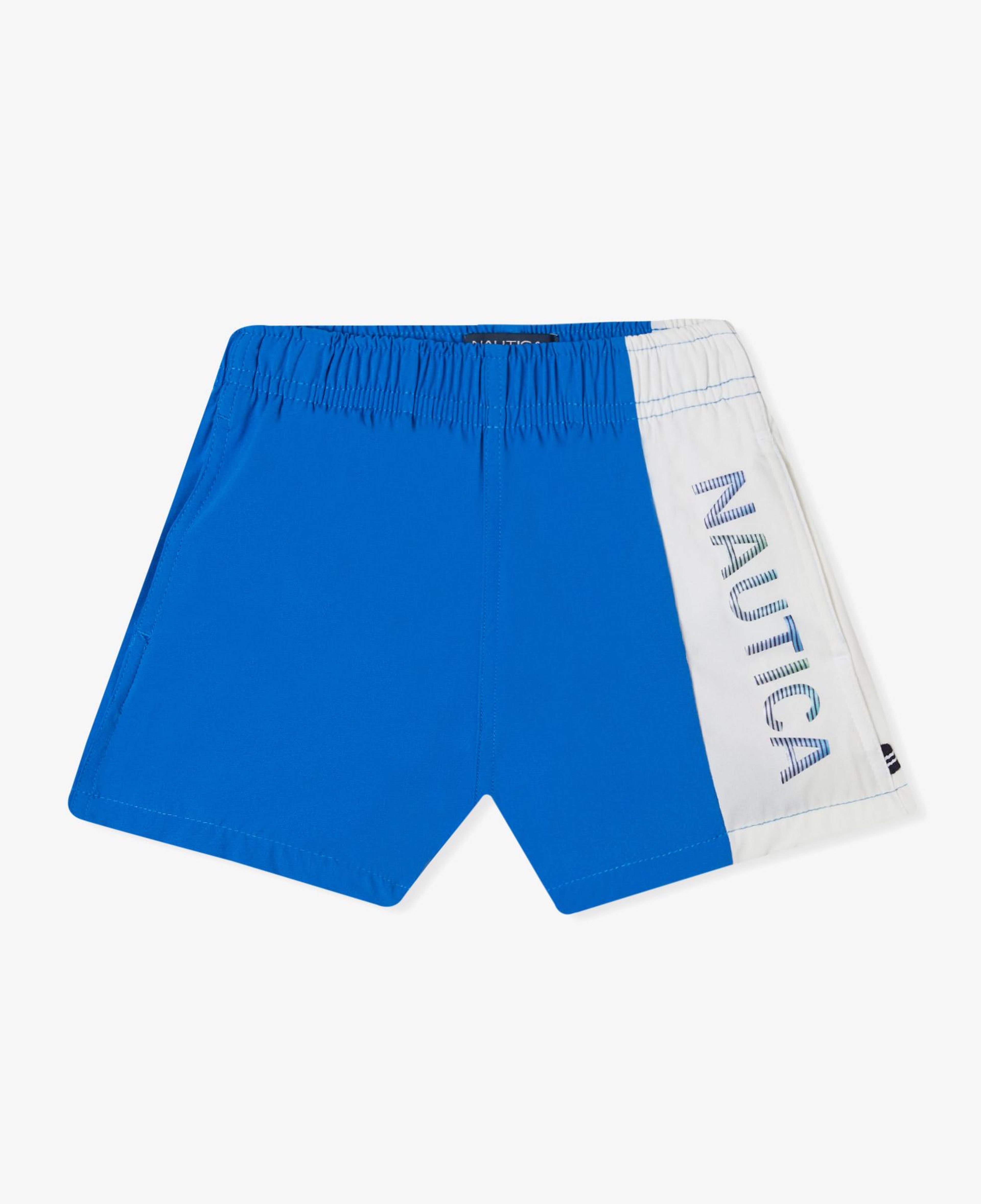 Nautica Erkek Çocuk Mavi Renk Bloklu Deniz Şort