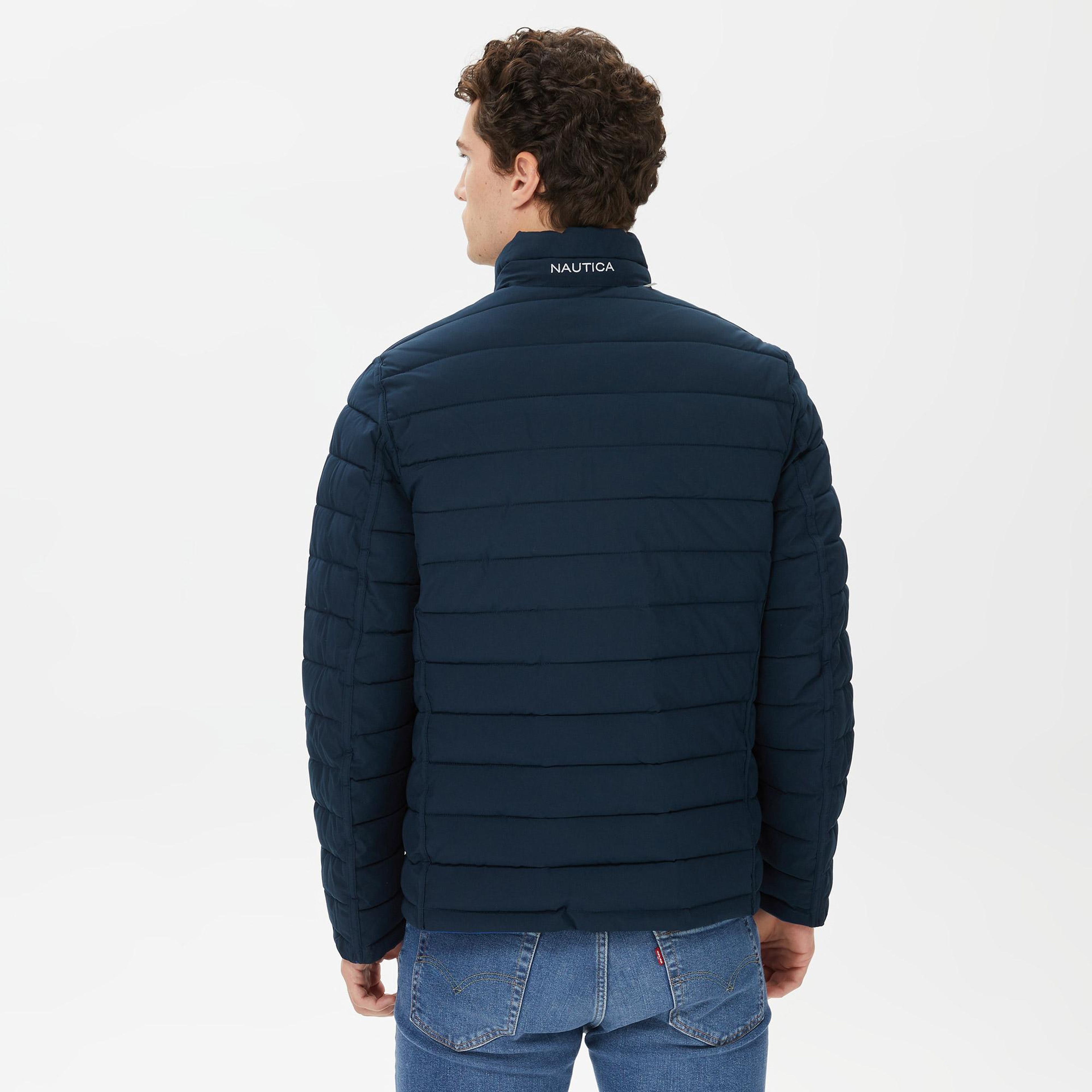 Nautica Erkek Mavi Çift Taraflı Mont