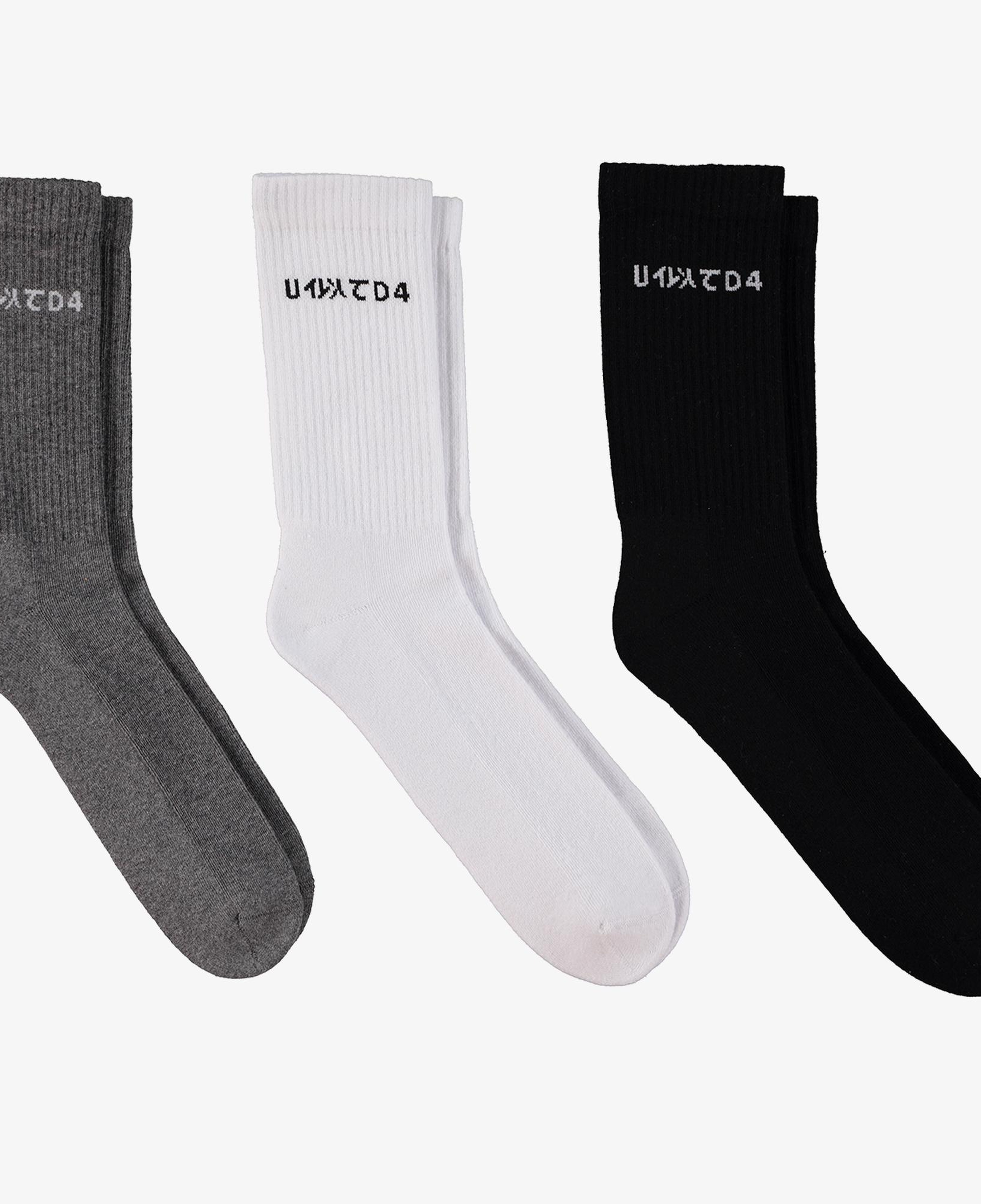 UNITED4 Classic Unisex Siyah Çorap