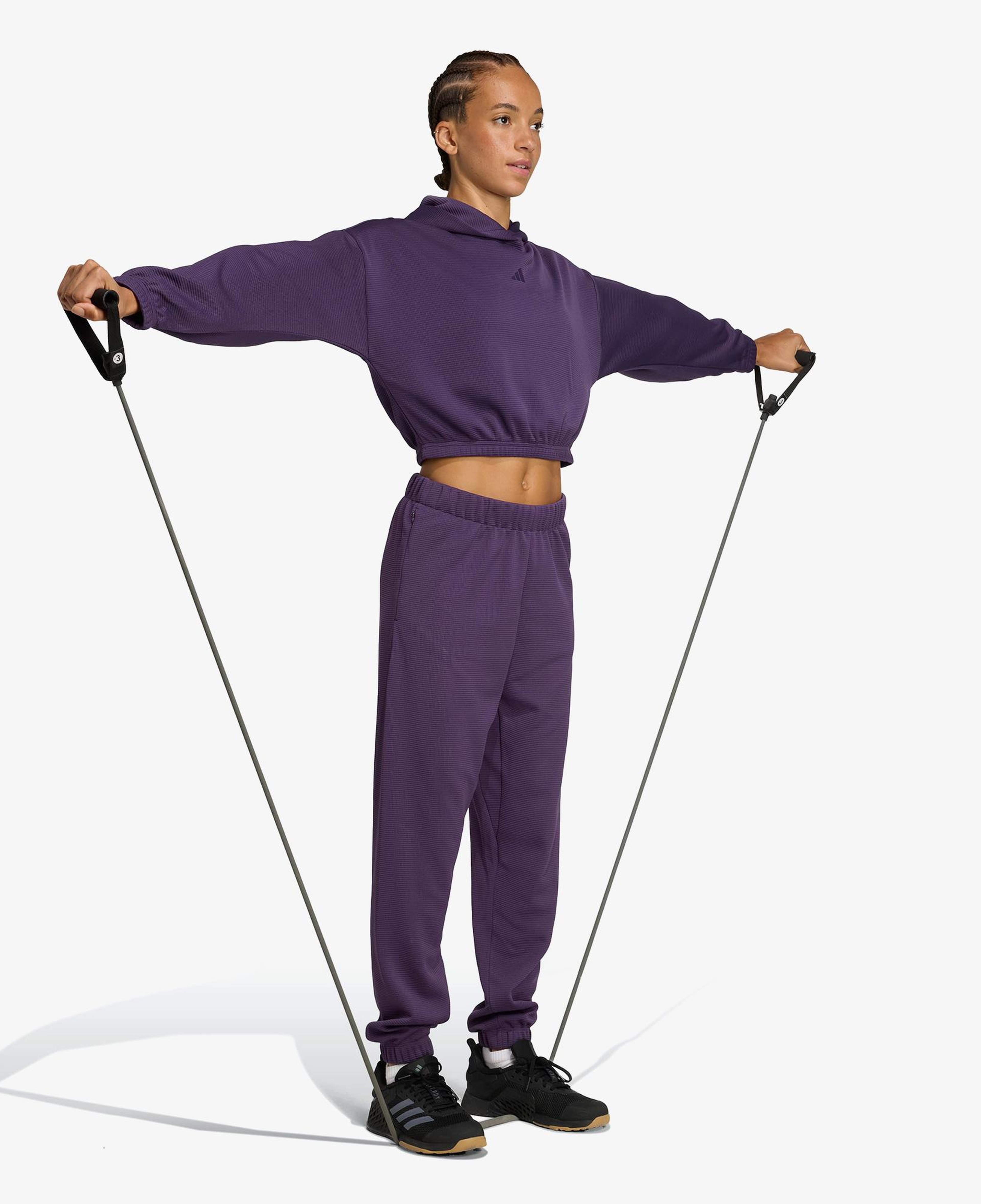 adidas Yoga Cover Up Kadın Mor Antrenman Sweatshirt