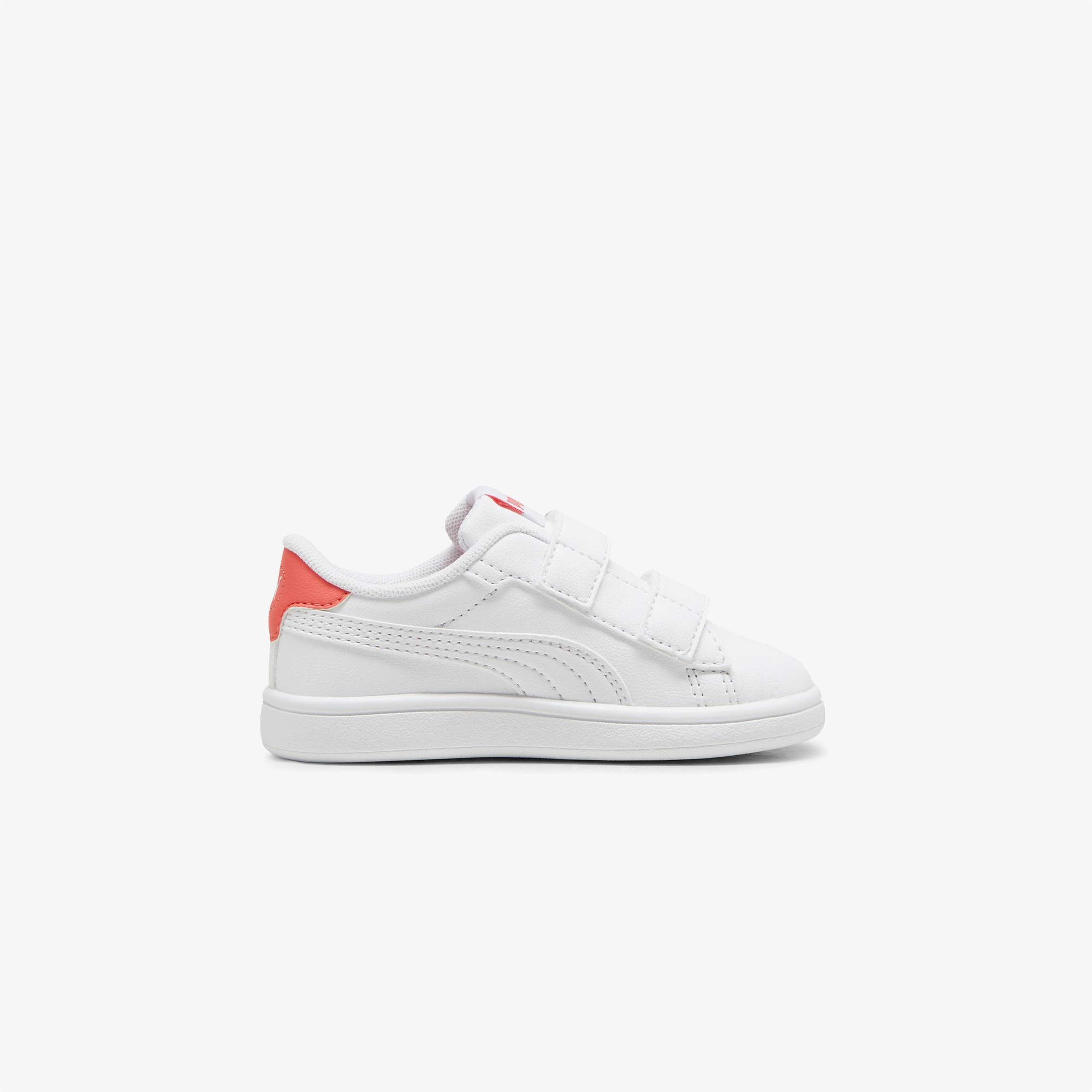 Puma Smash 3.0 Badges Bebek Beyaz Spor Ayakkabı