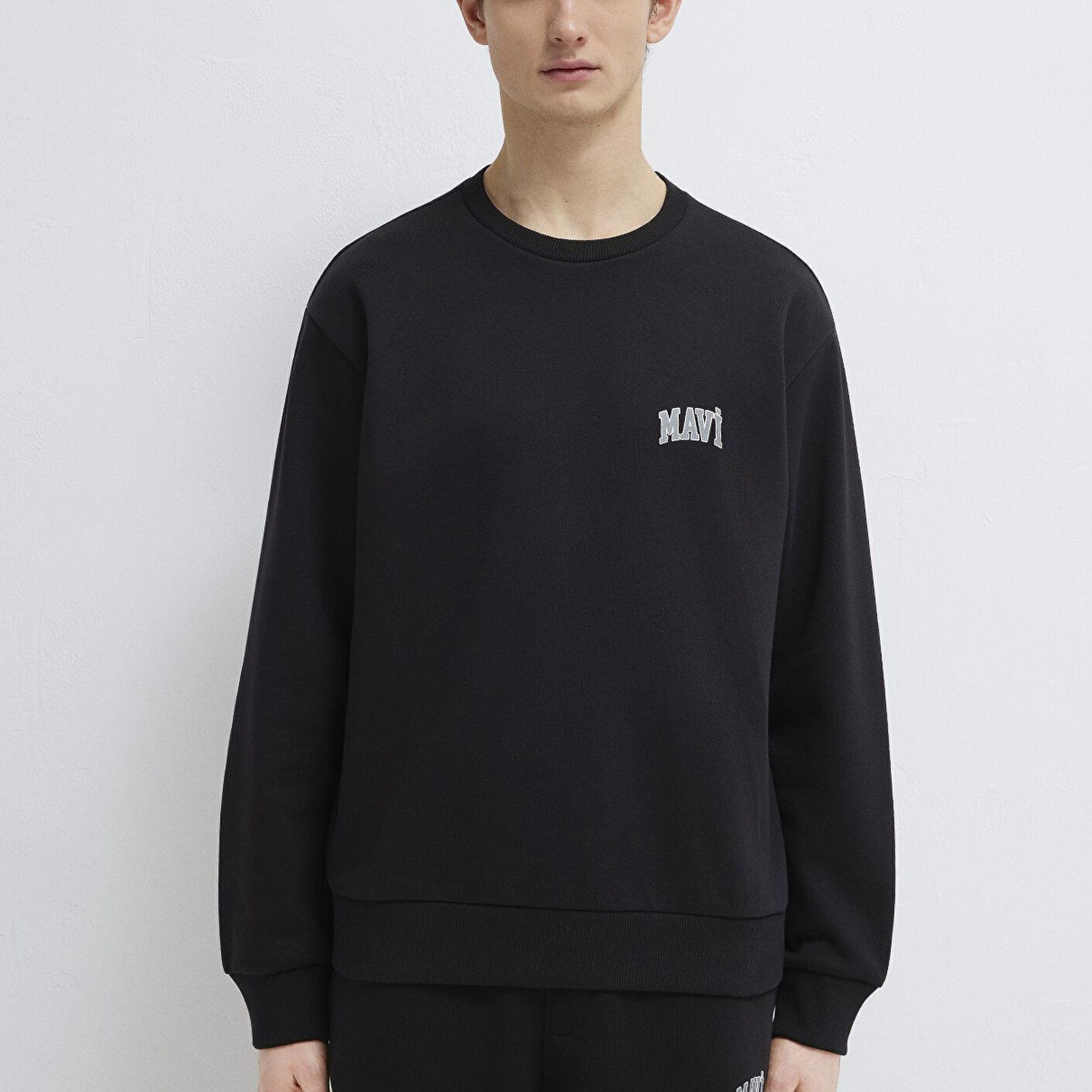 Mavi Mavi Logo Baskılı Siyah Sweatshirt 0611716-900