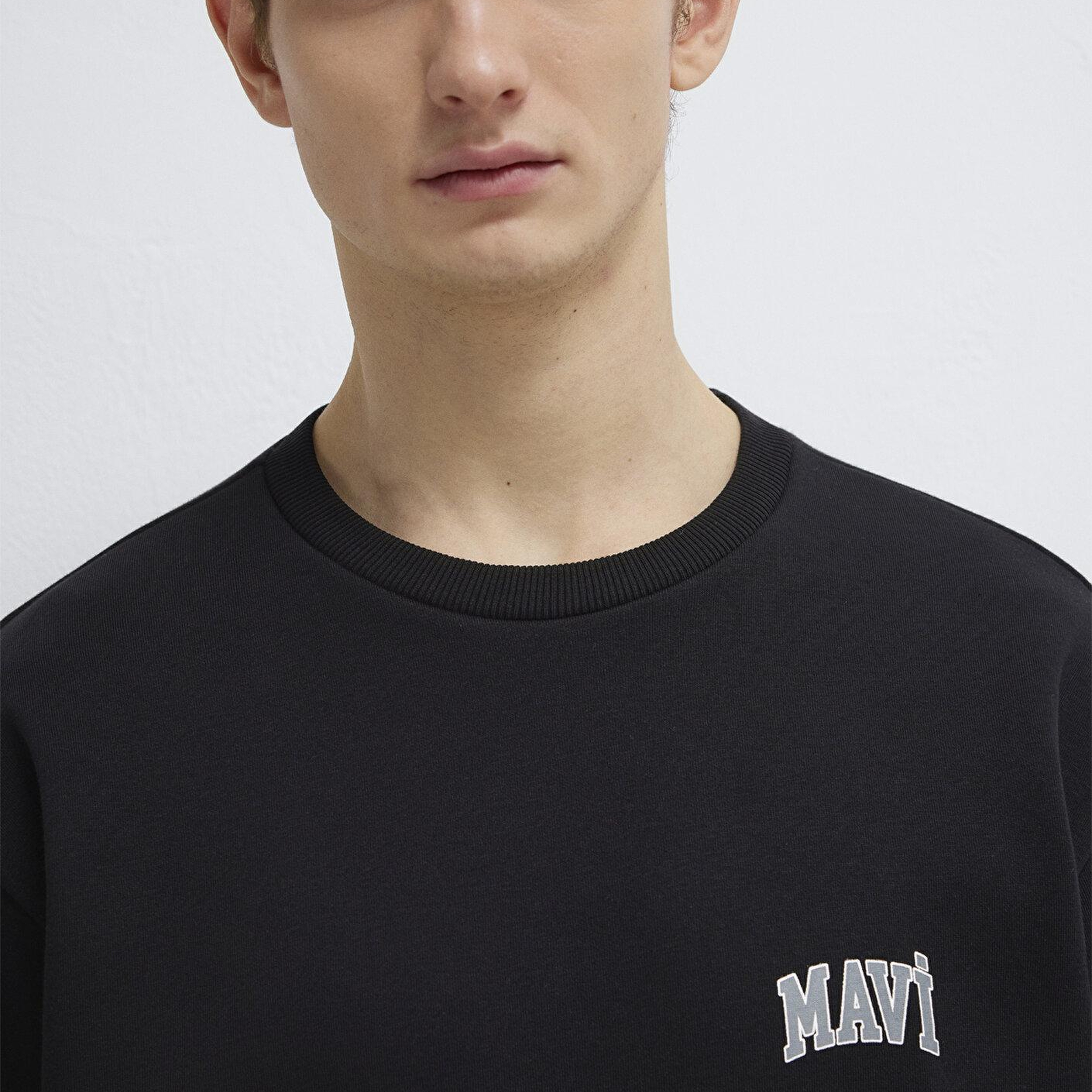 Mavi Mavi Logo Baskılı Siyah Sweatshirt 0611716-900