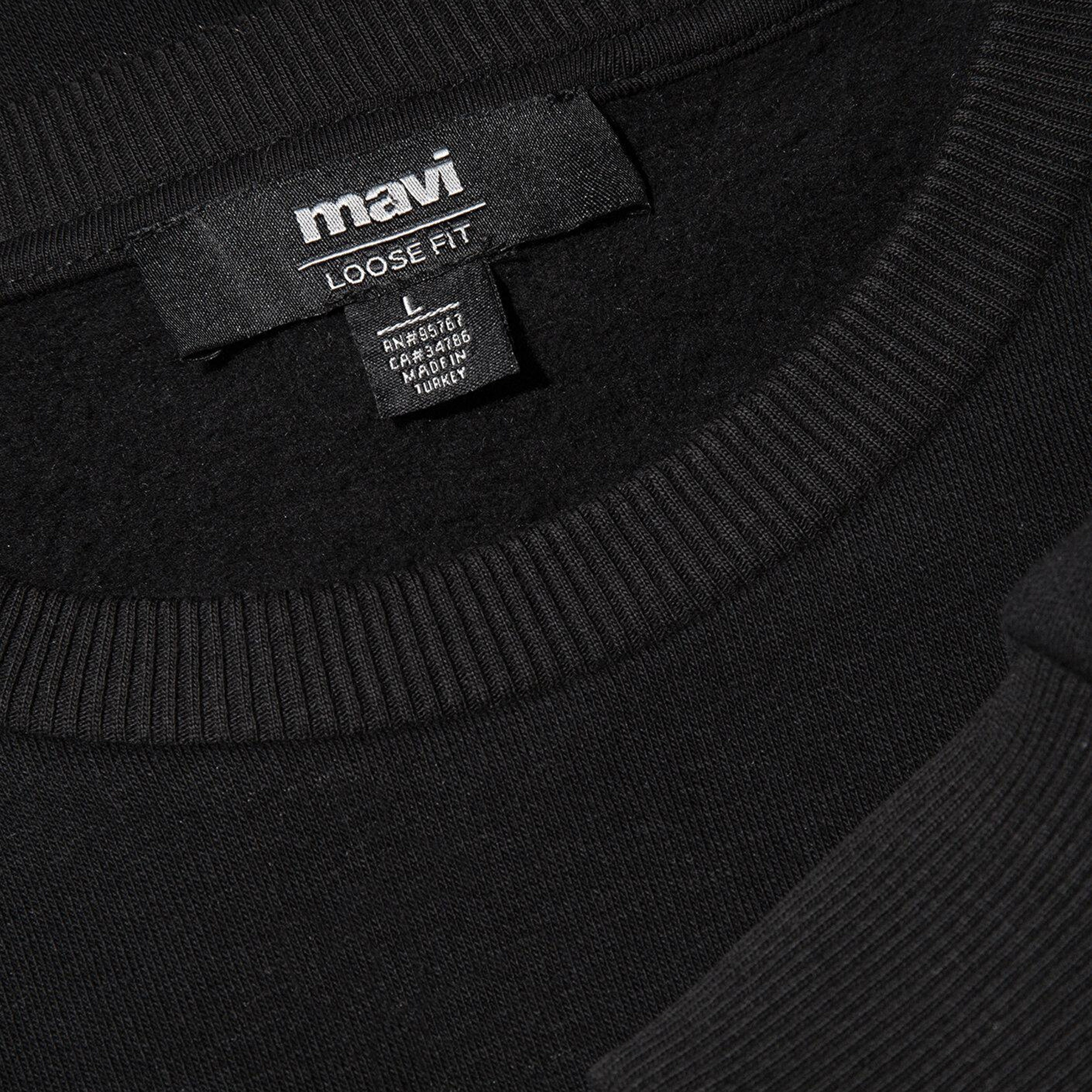 Mavi Mavi Logo Baskılı Siyah Sweatshirt 0611716-900
