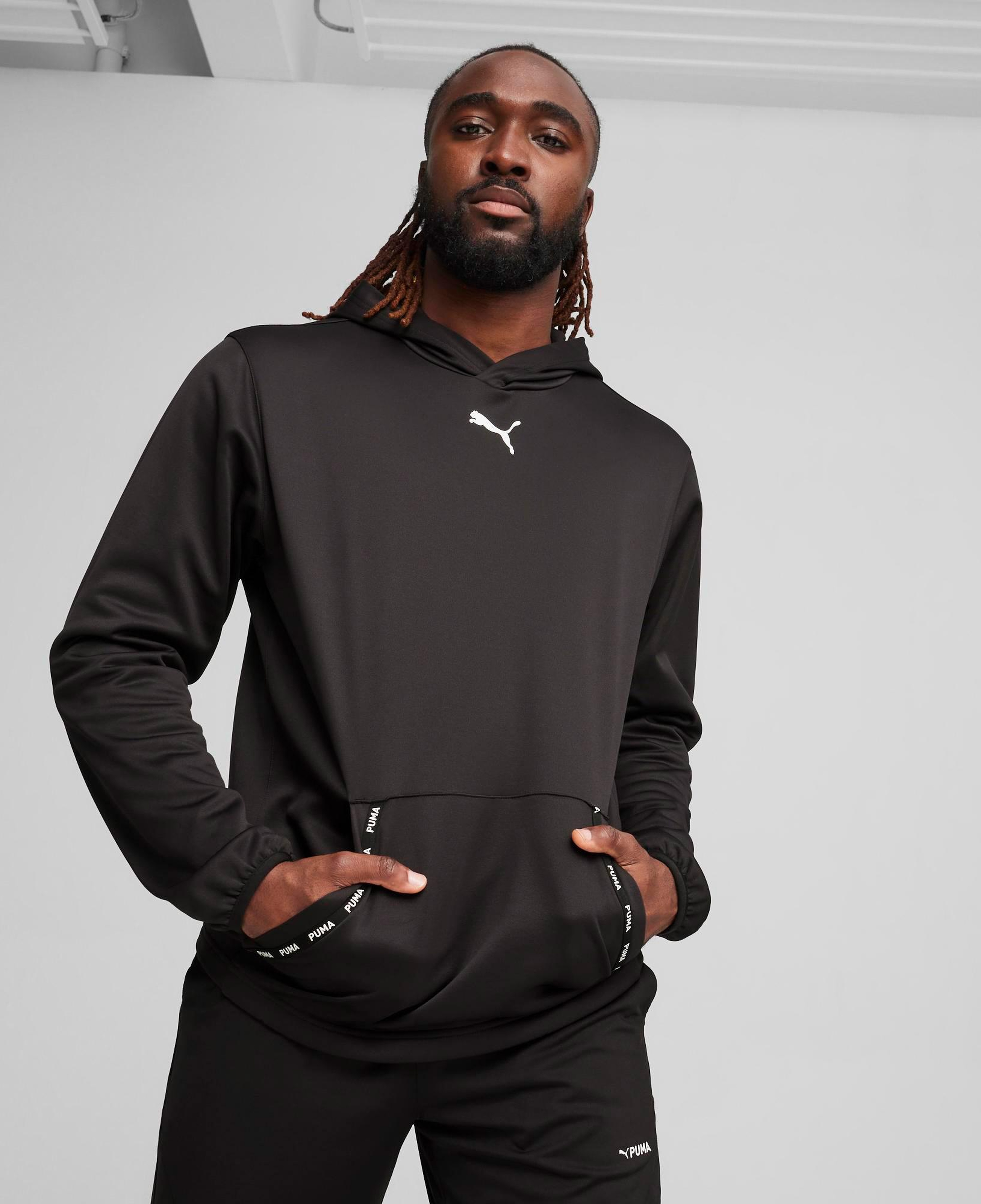 Puma FIT Power Fleece Erkek Siyah Günlük Sweatshirt