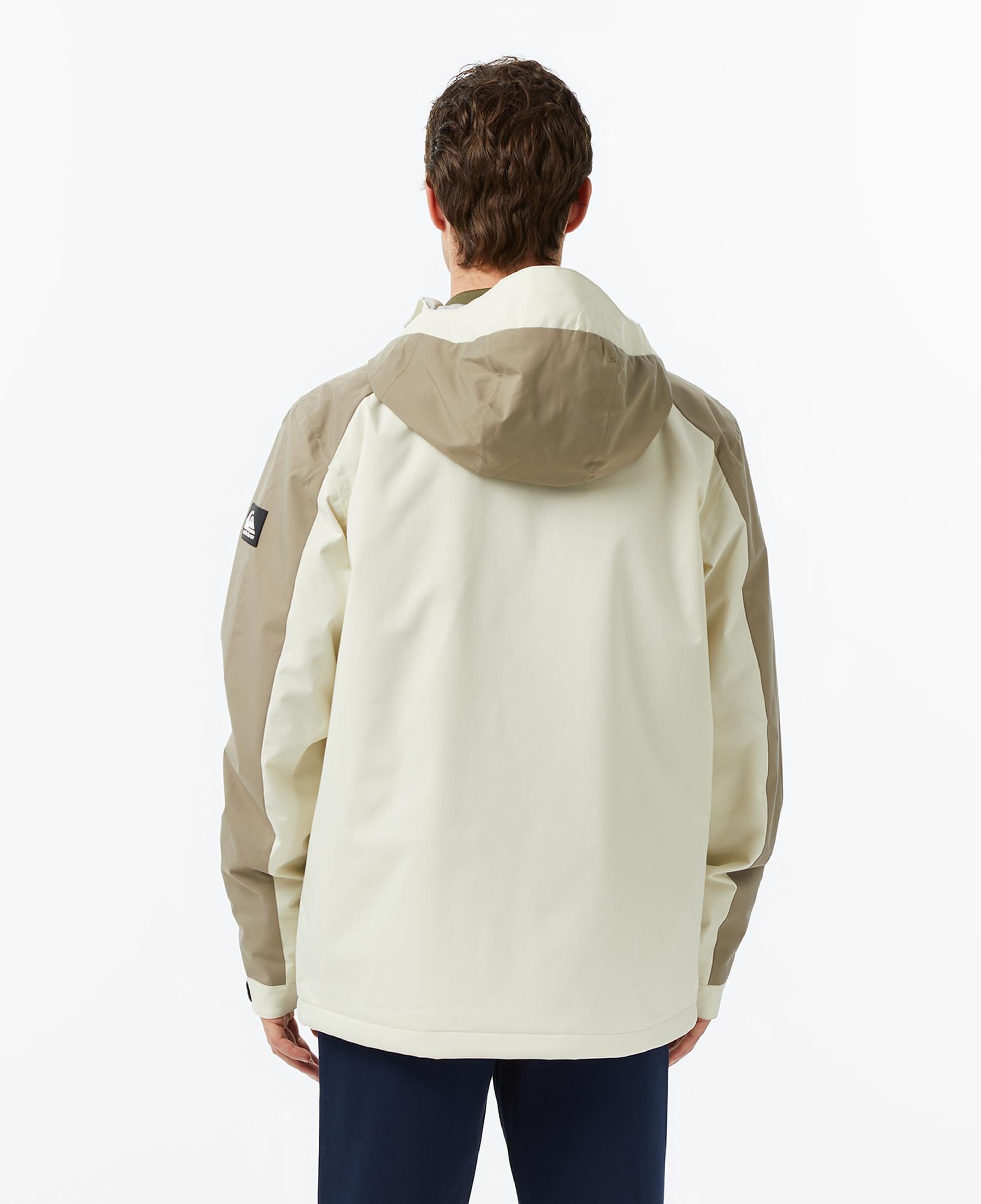 Quiksilver Mission Block Erkek Krem Kayak Montu