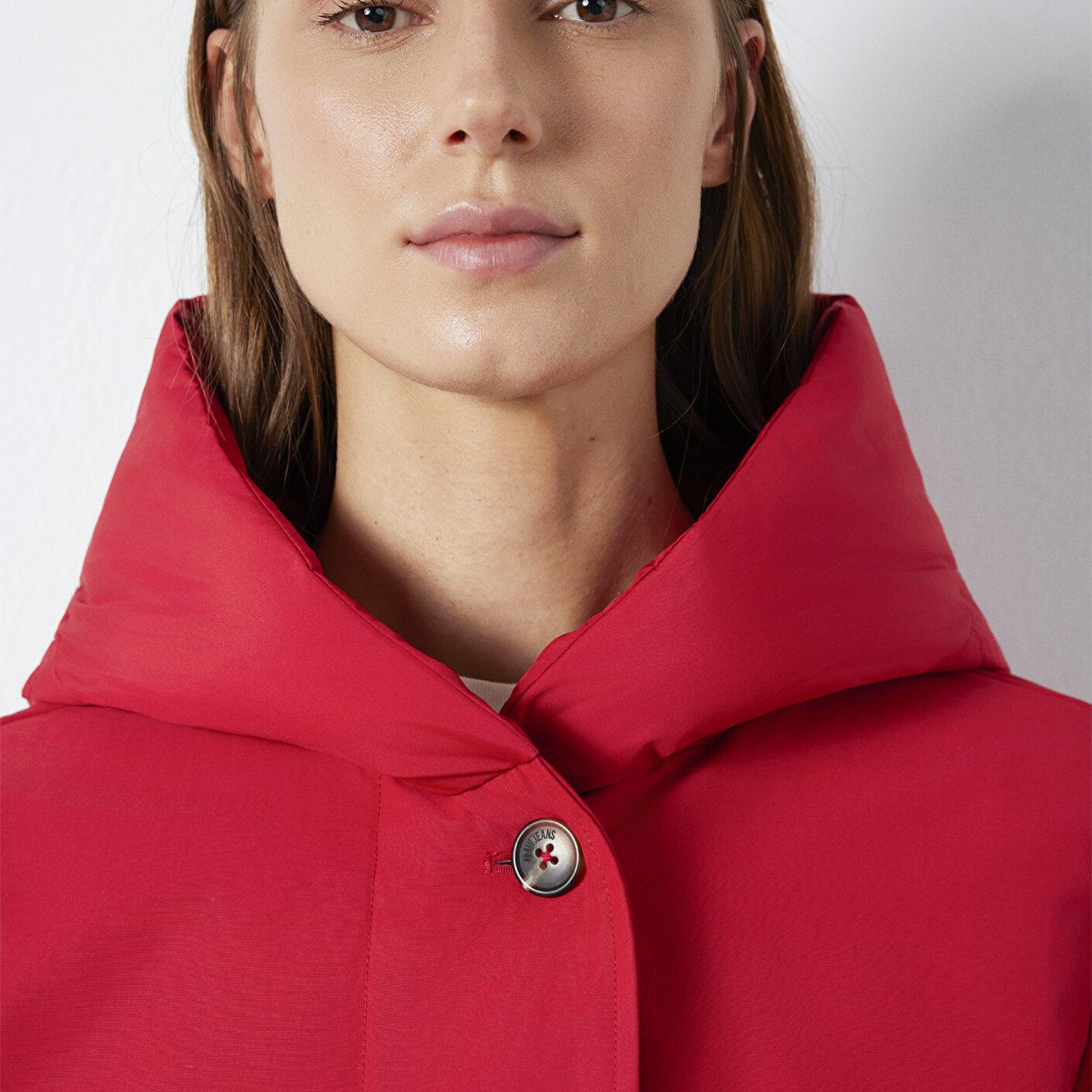 Mavi Kapüşonlu Kırmızı Ceket 1110814-88631