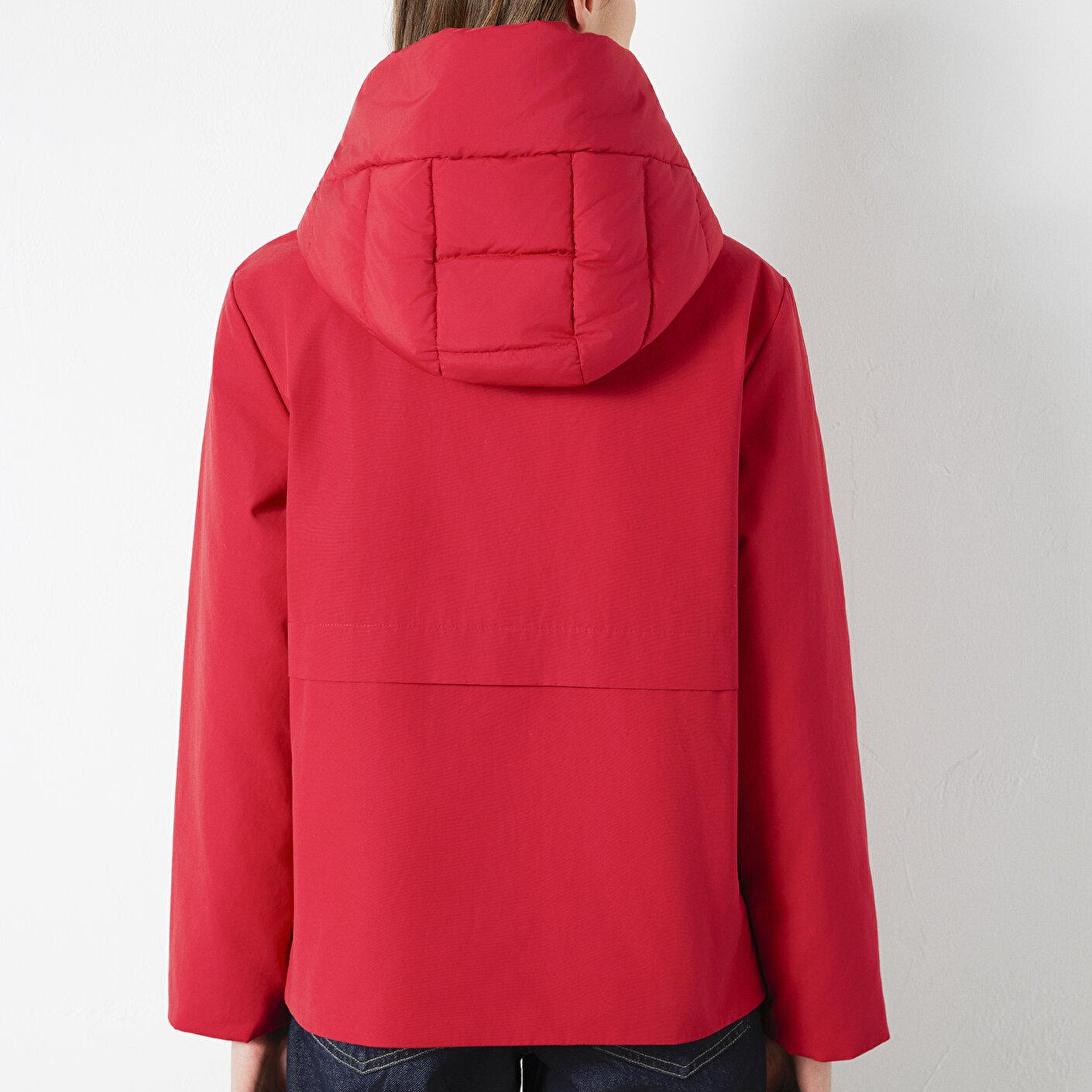 Mavi Kapüşonlu Kırmızı Ceket 1110814-88631