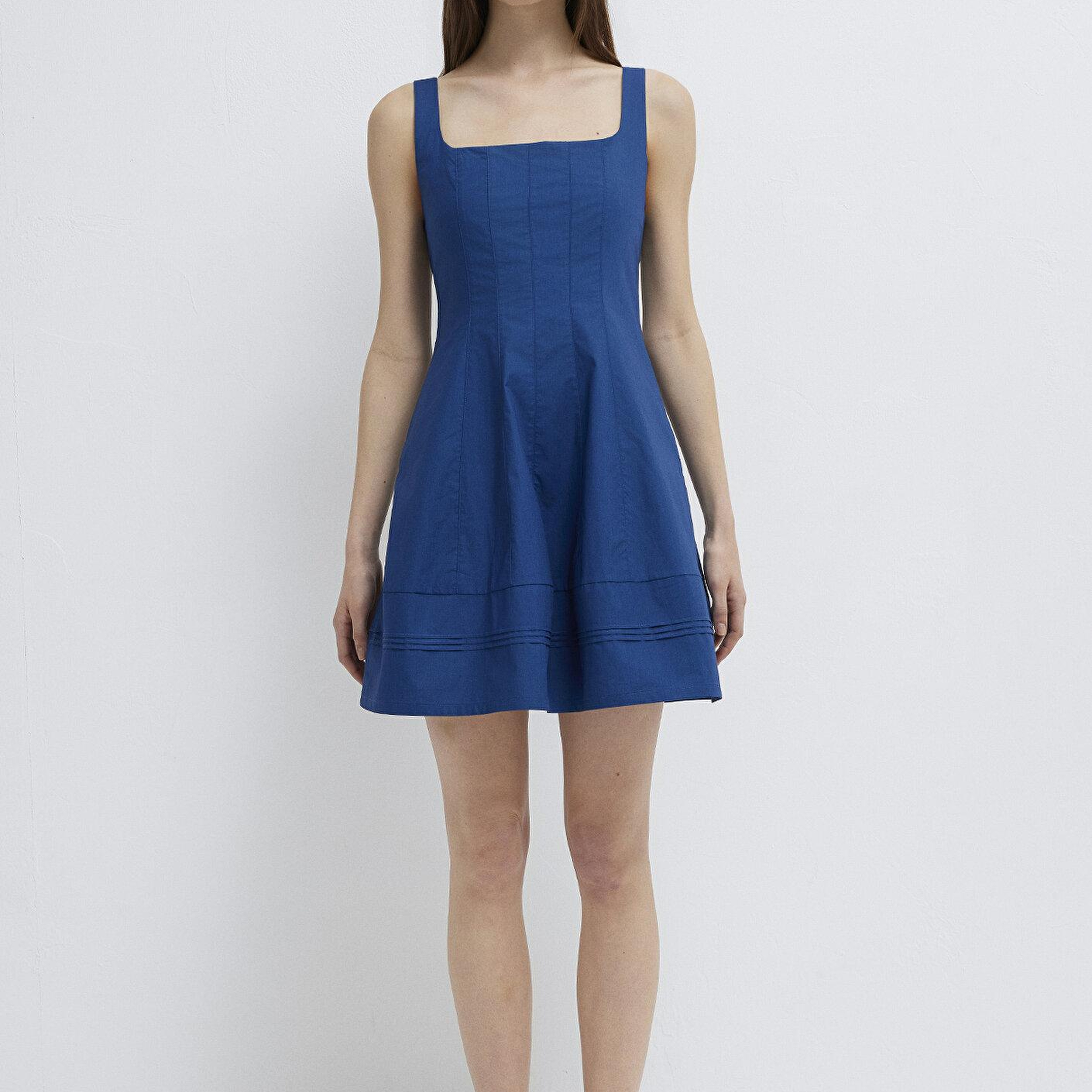 Mavi Lacivert Kısa Elbise 1310810-82625