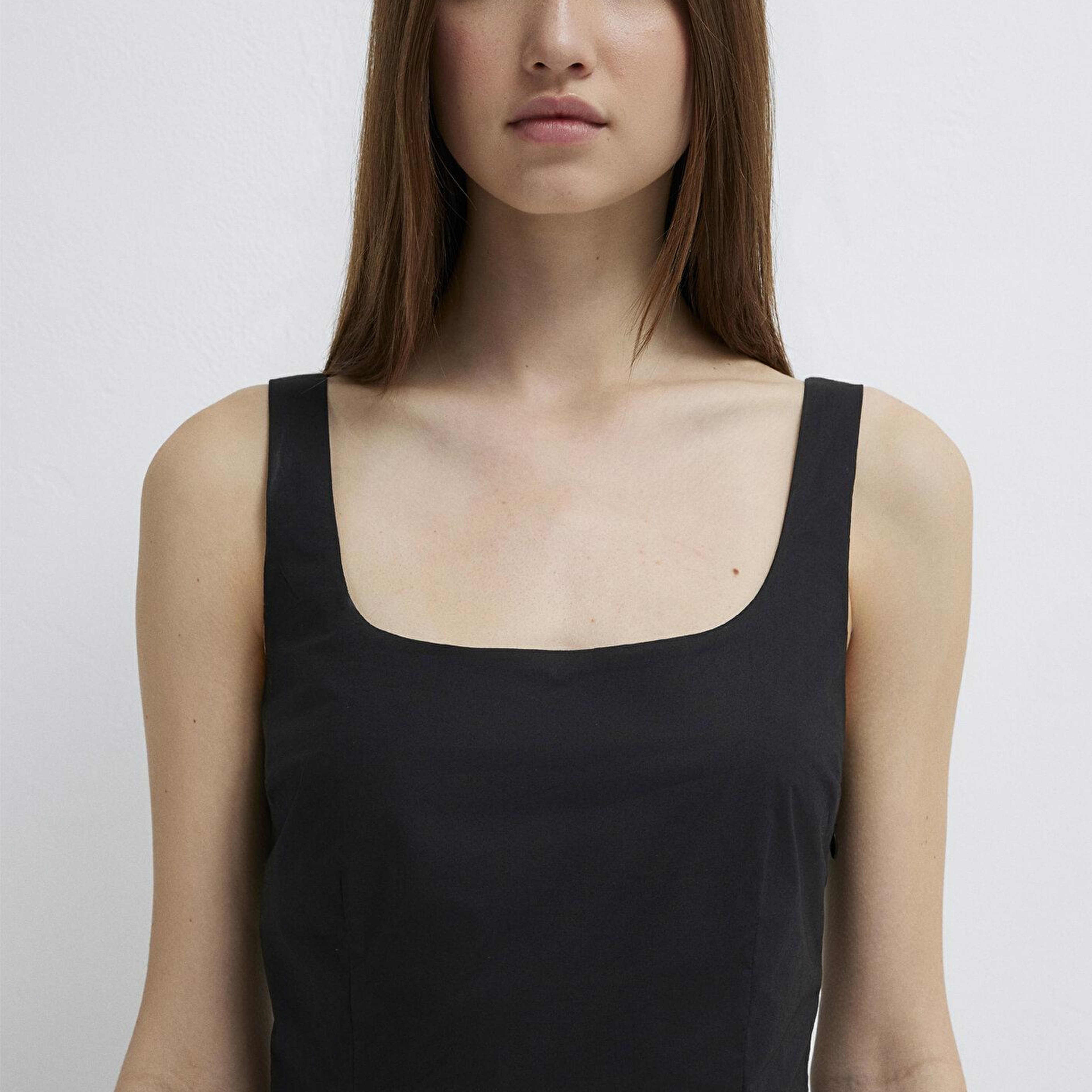 Mavi Siyah Uzun Elbise 1310809-900