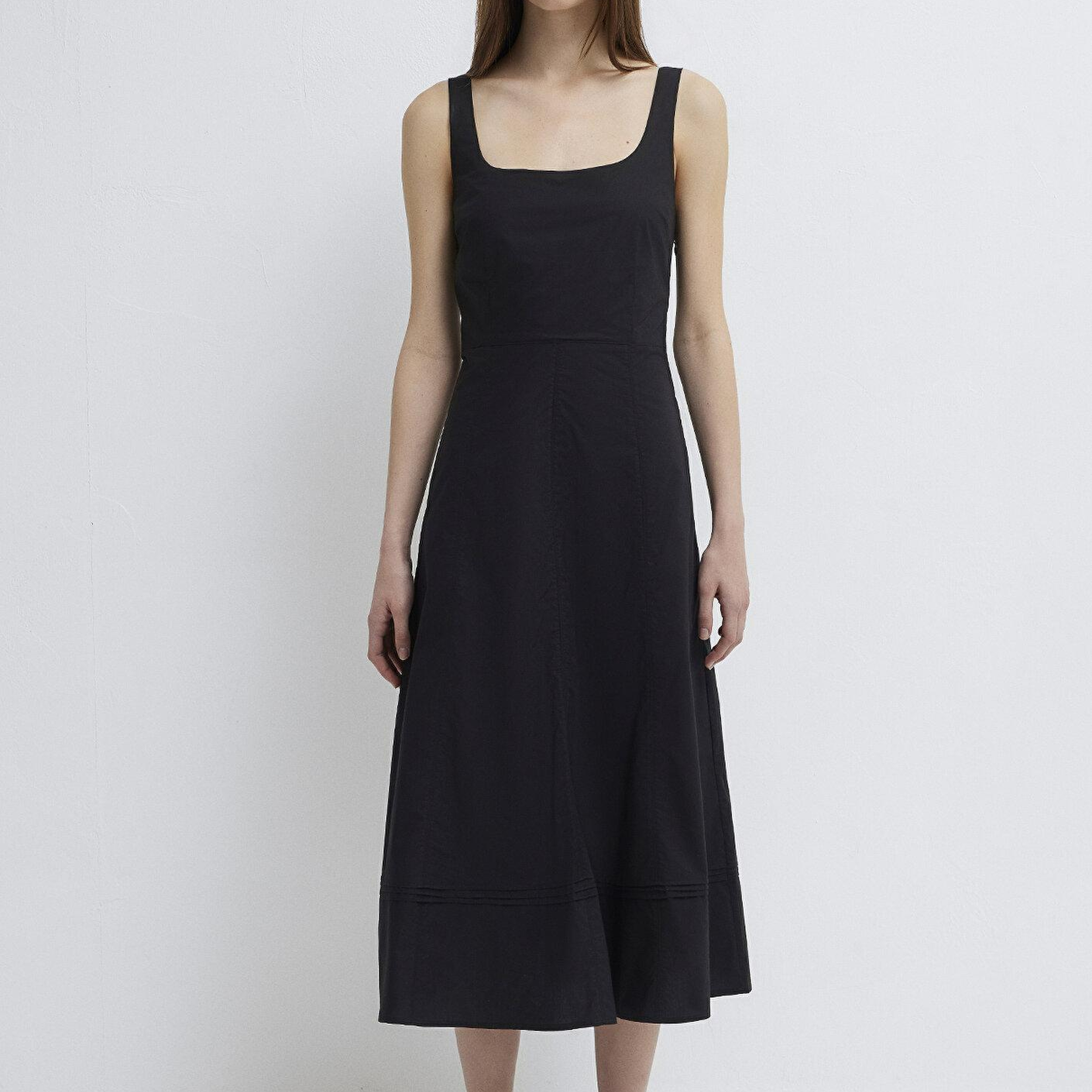 Mavi Siyah Uzun Elbise 1310809-900