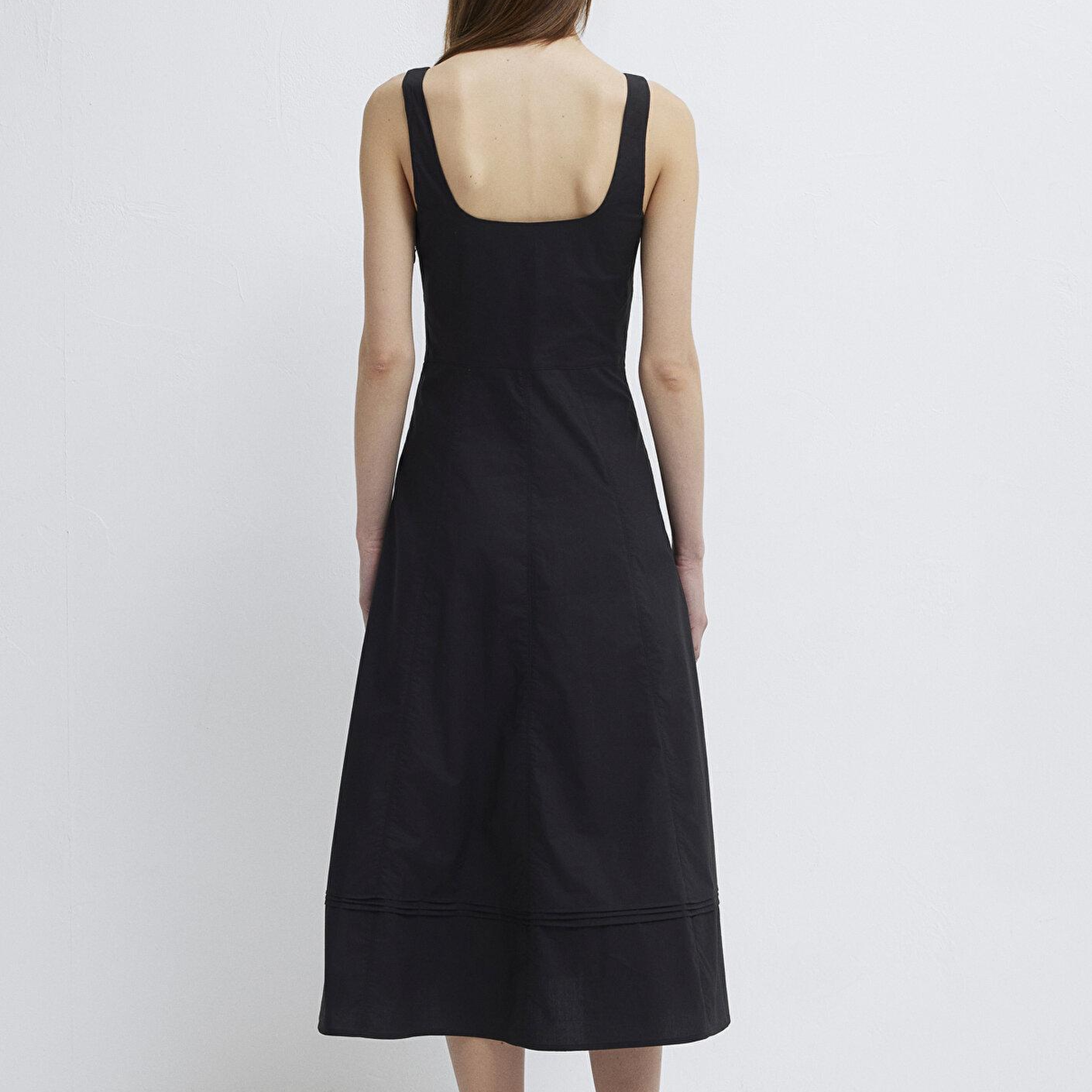 Mavi Siyah Uzun Elbise 1310809-900