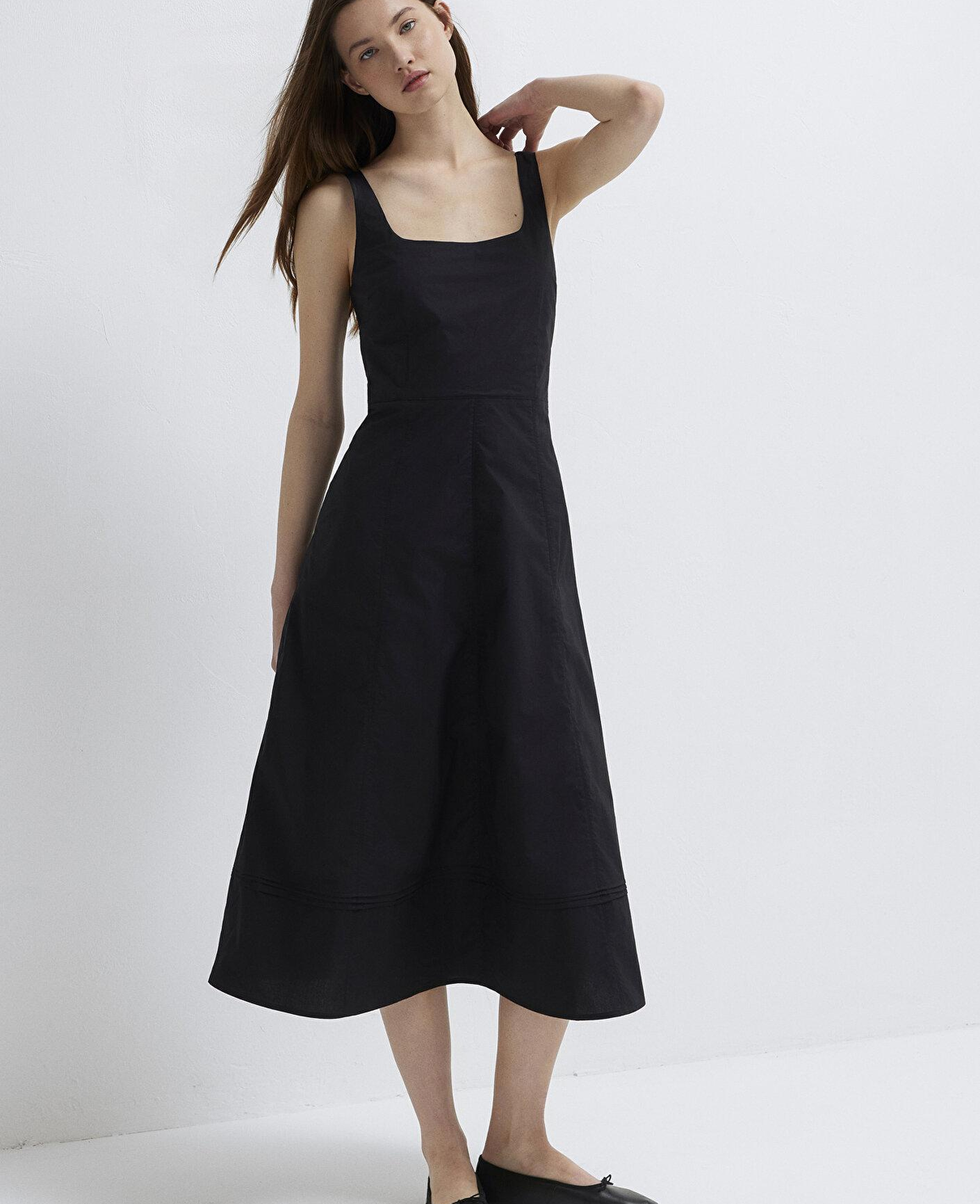 Mavi Siyah Uzun Elbise 1310809-900