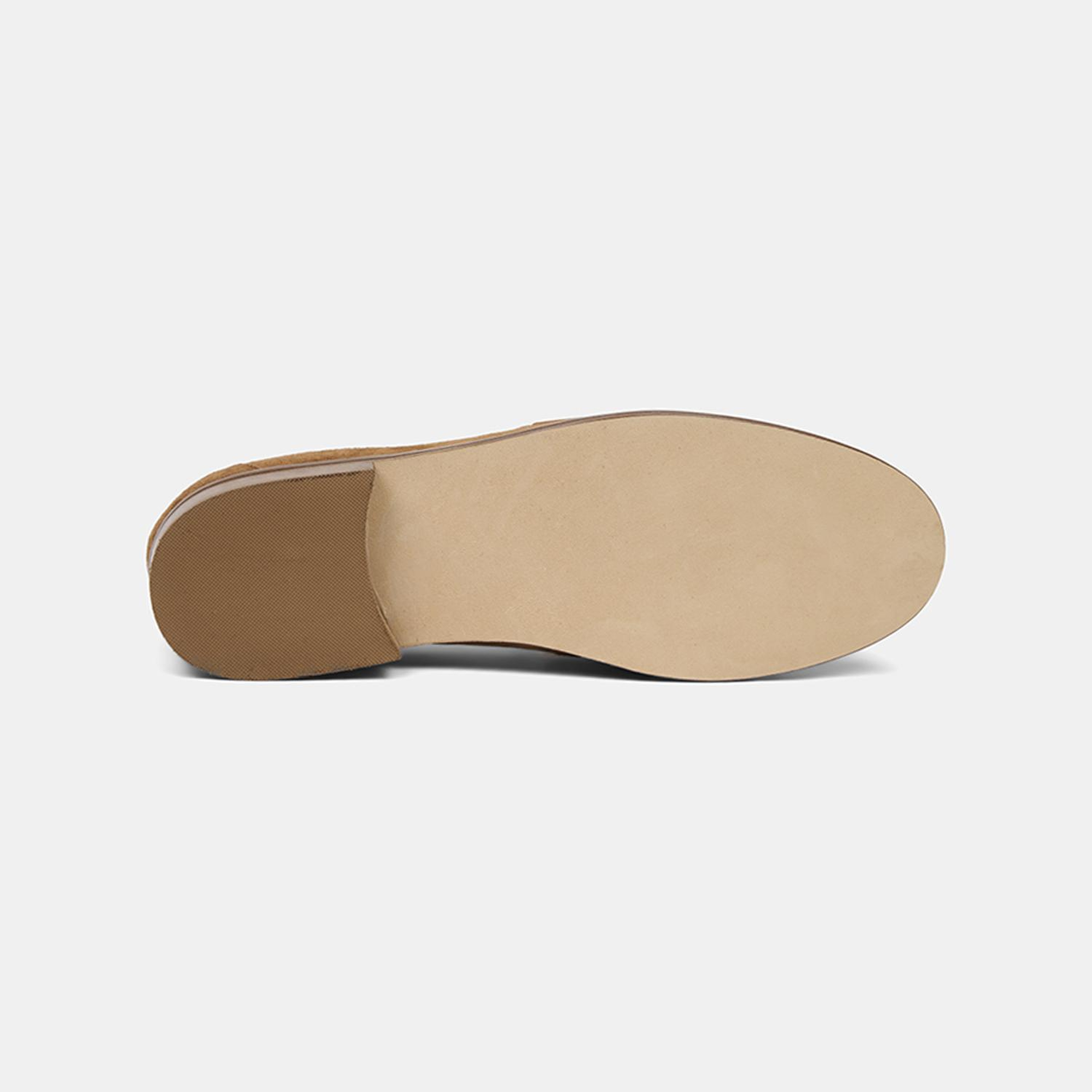 Luca Grossi Taba Klasik Süet Deri Loafer