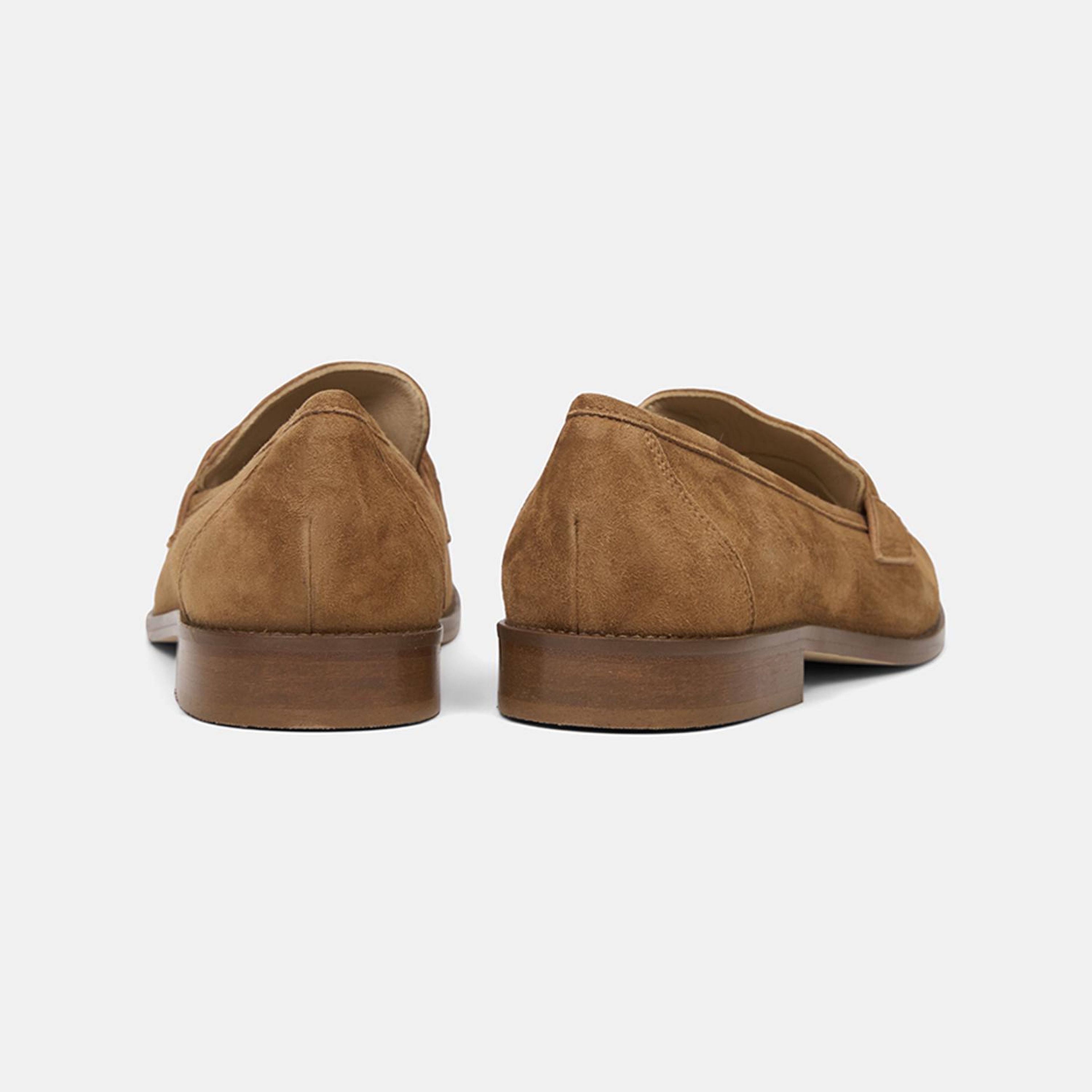 Luca Grossi Taba Klasik Süet Deri Loafer