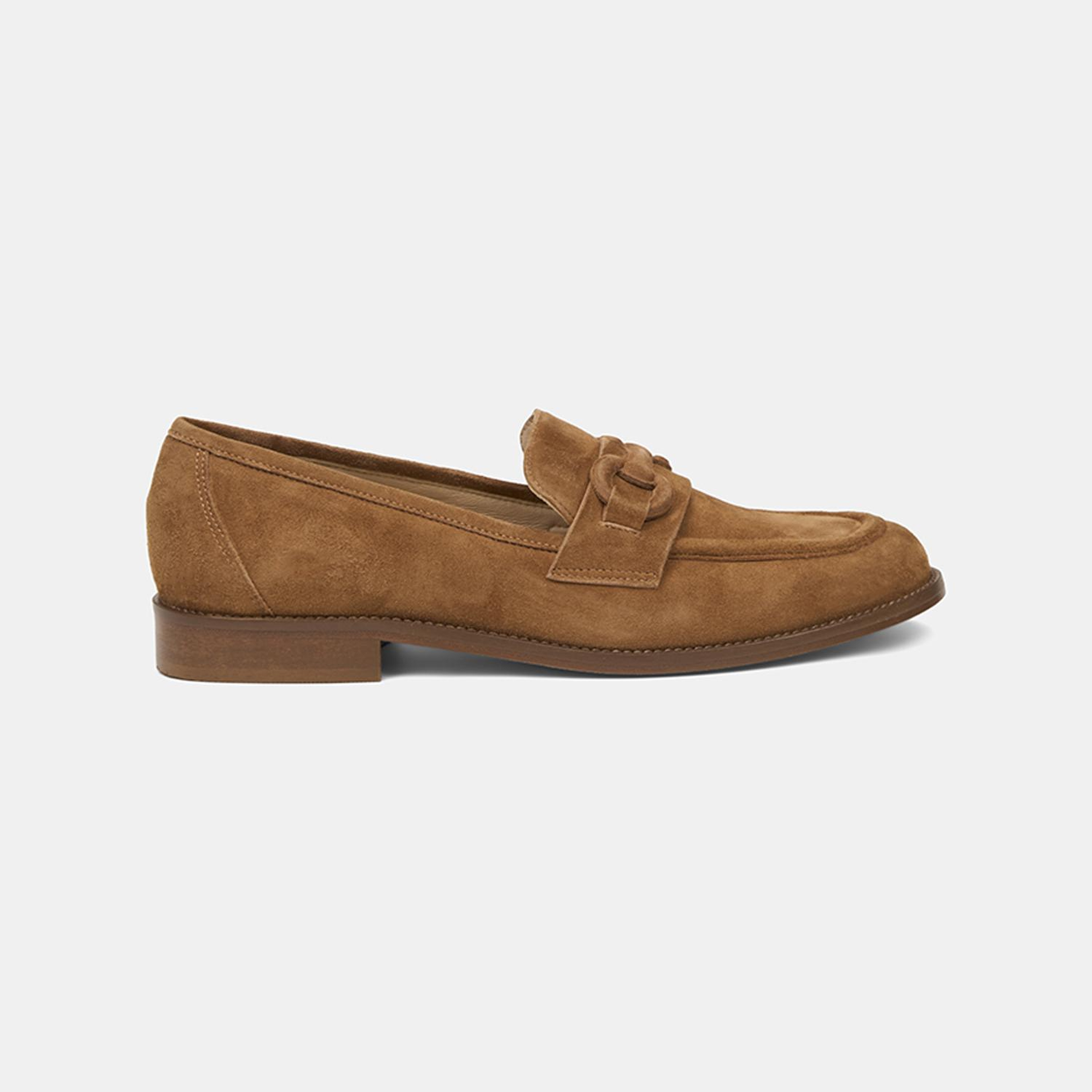 Luca Grossi Taba Klasik Süet Deri Loafer