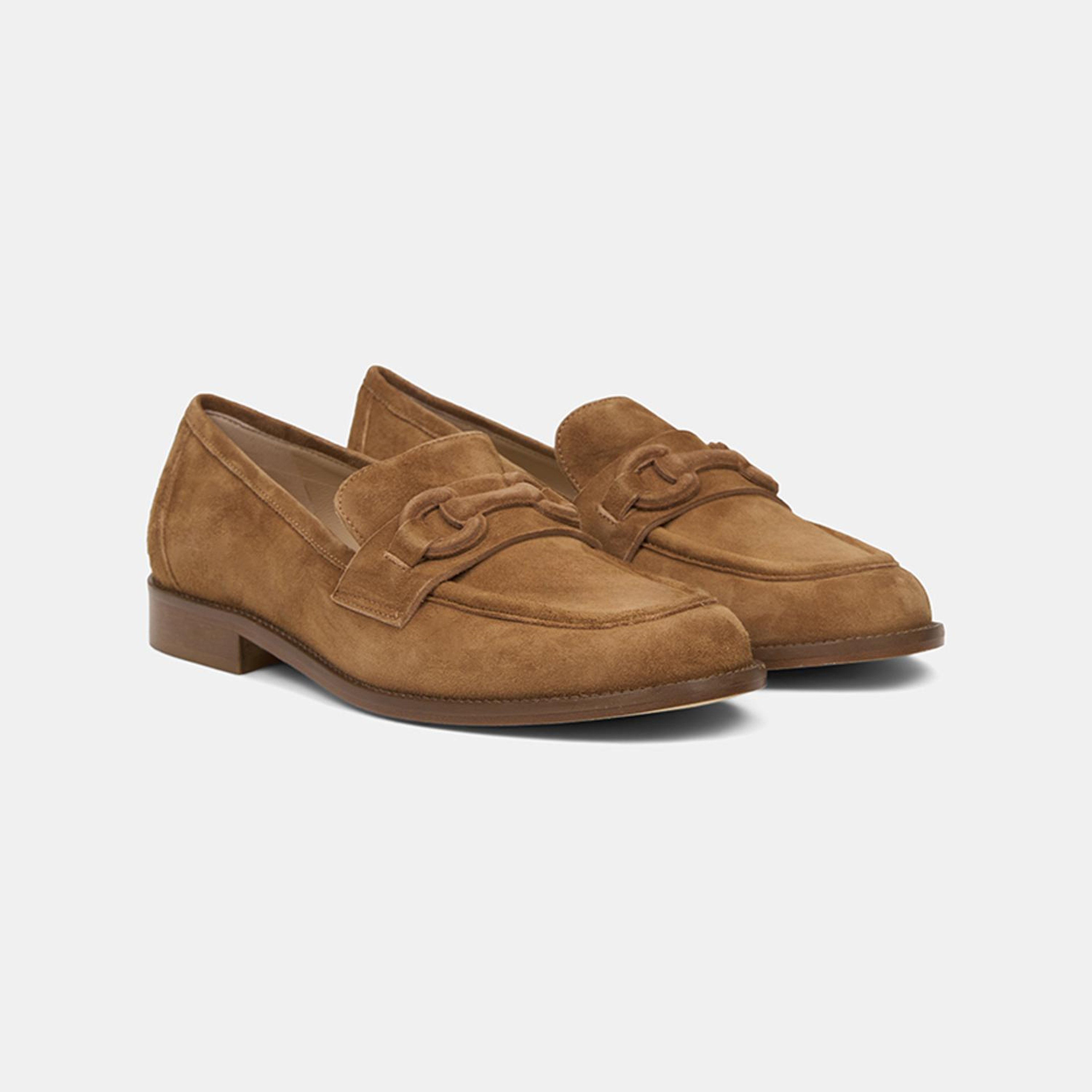 Luca Grossi Taba Klasik Süet Deri Loafer