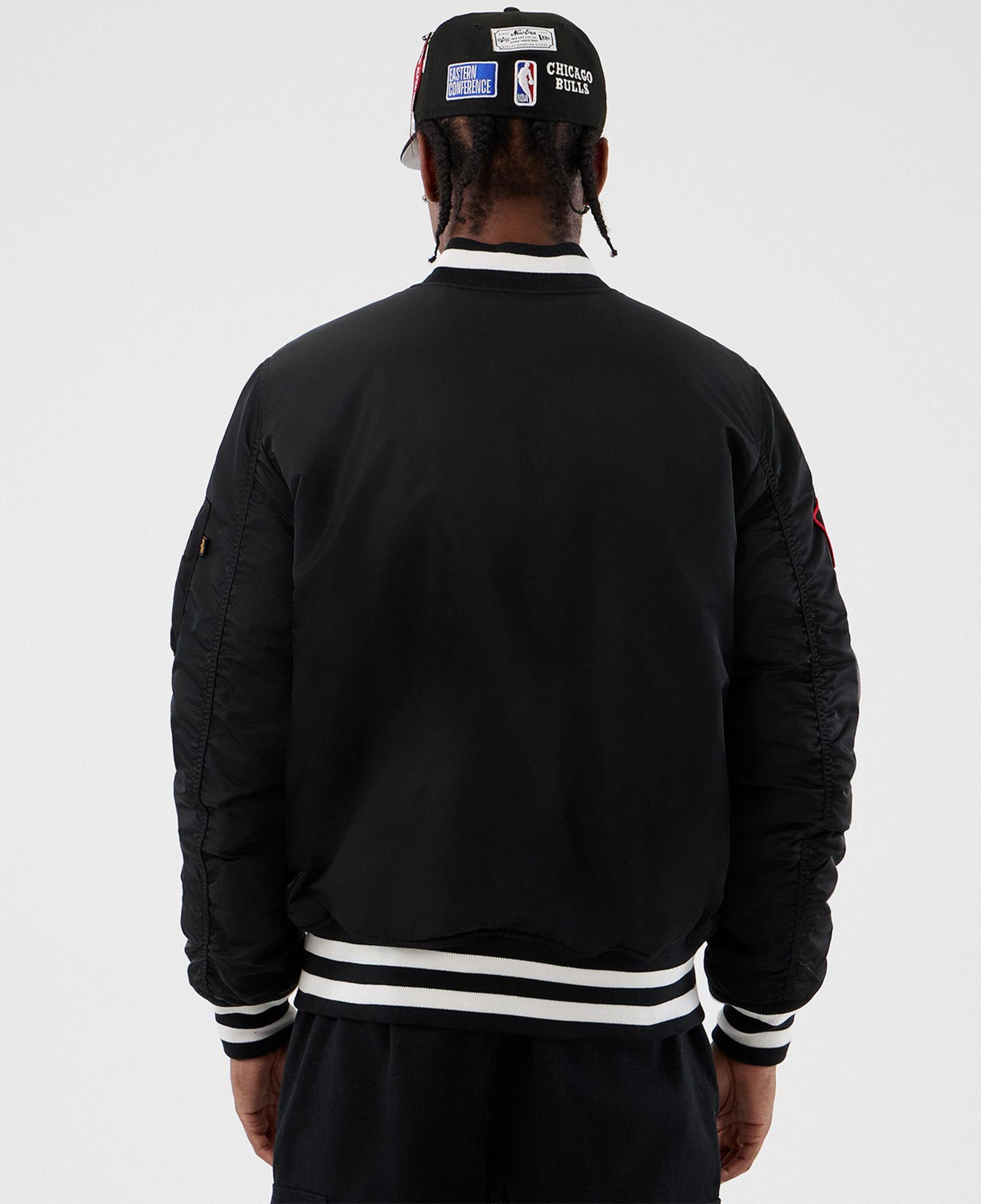Chicago Bulls x Alpha x New Era MA-1 Siyah Bomber Ceket