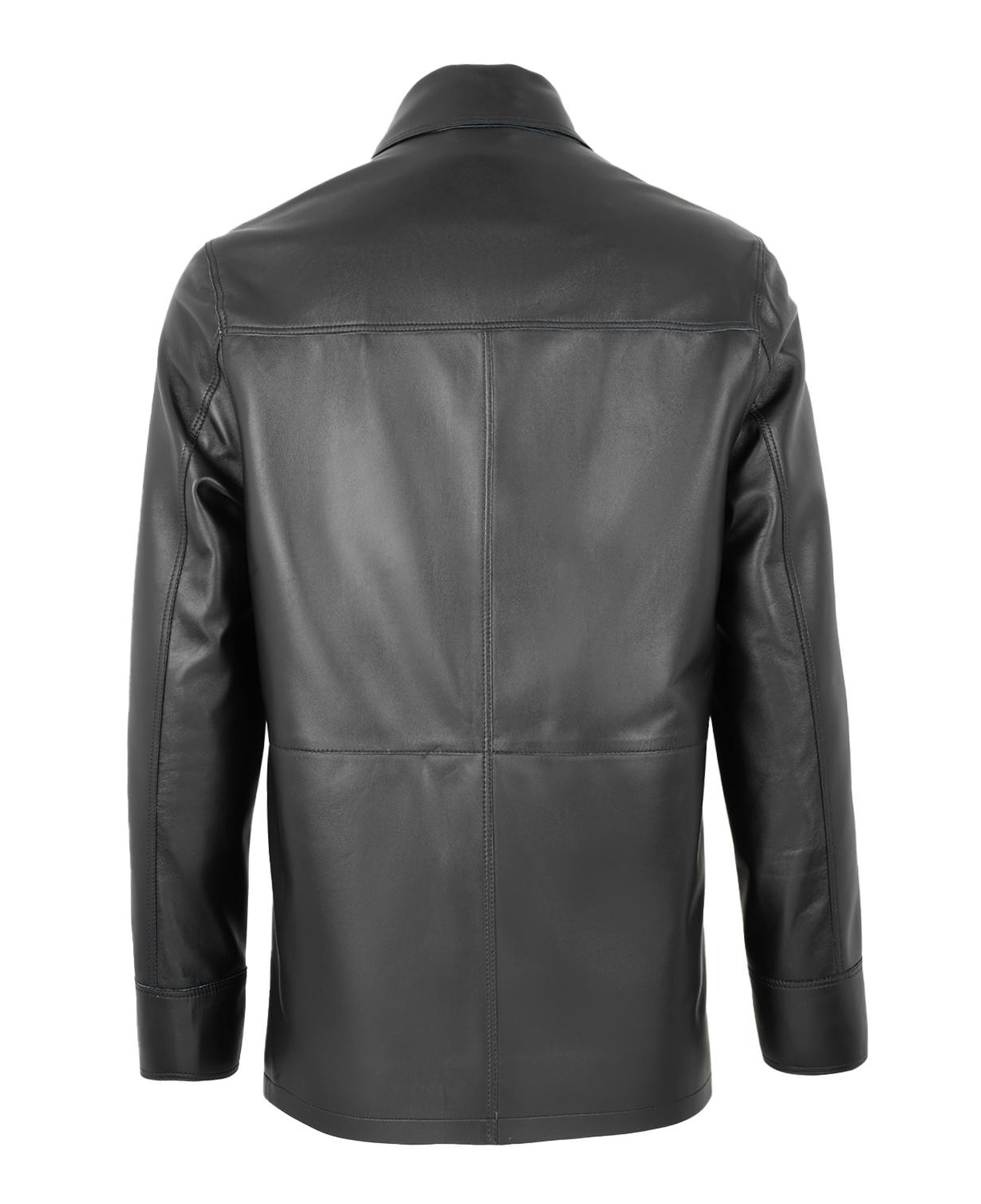 Achak Siyah Erkek Blazer Deri Ceket