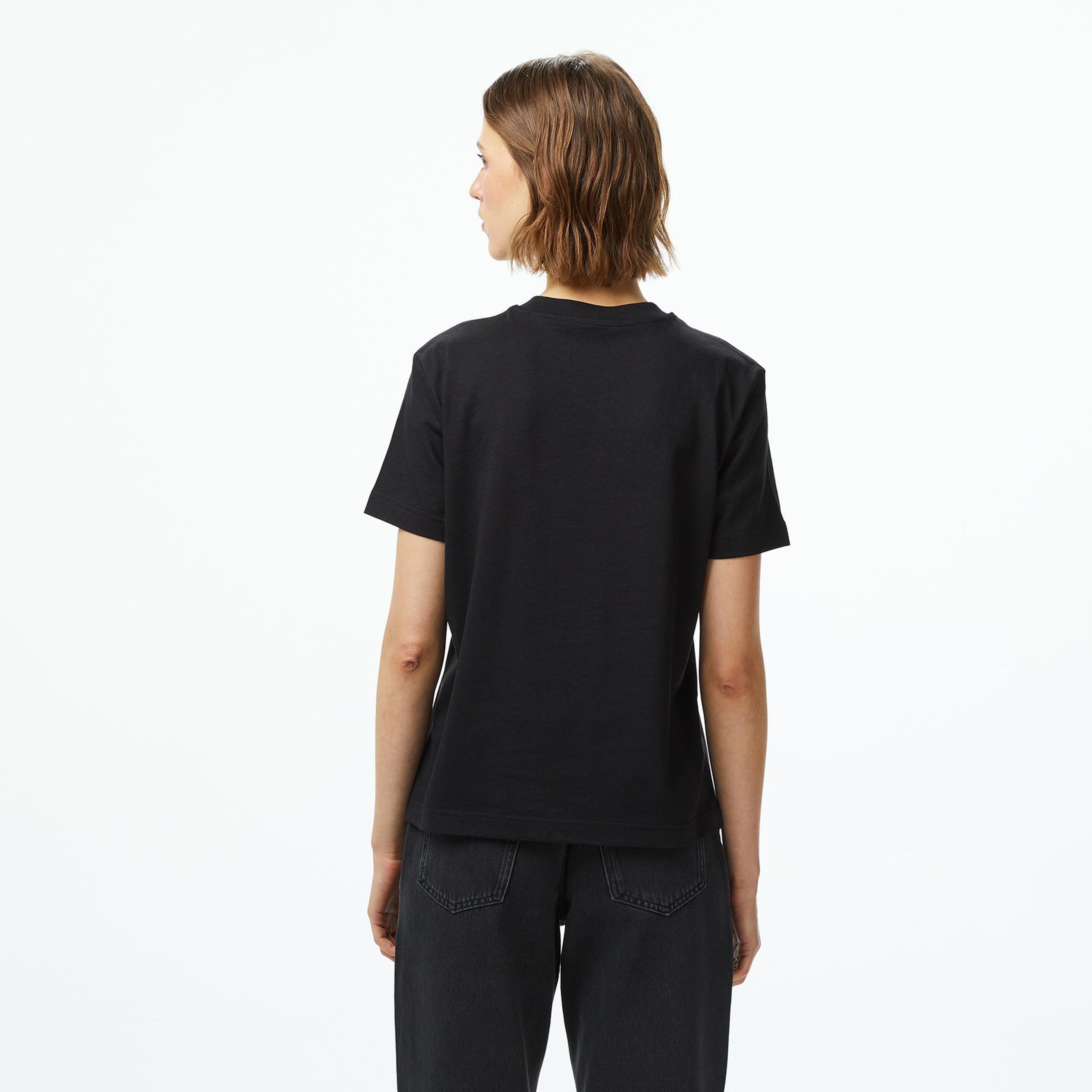 Calvin Klein Classic Logo Kadın Siyah T-Shirt