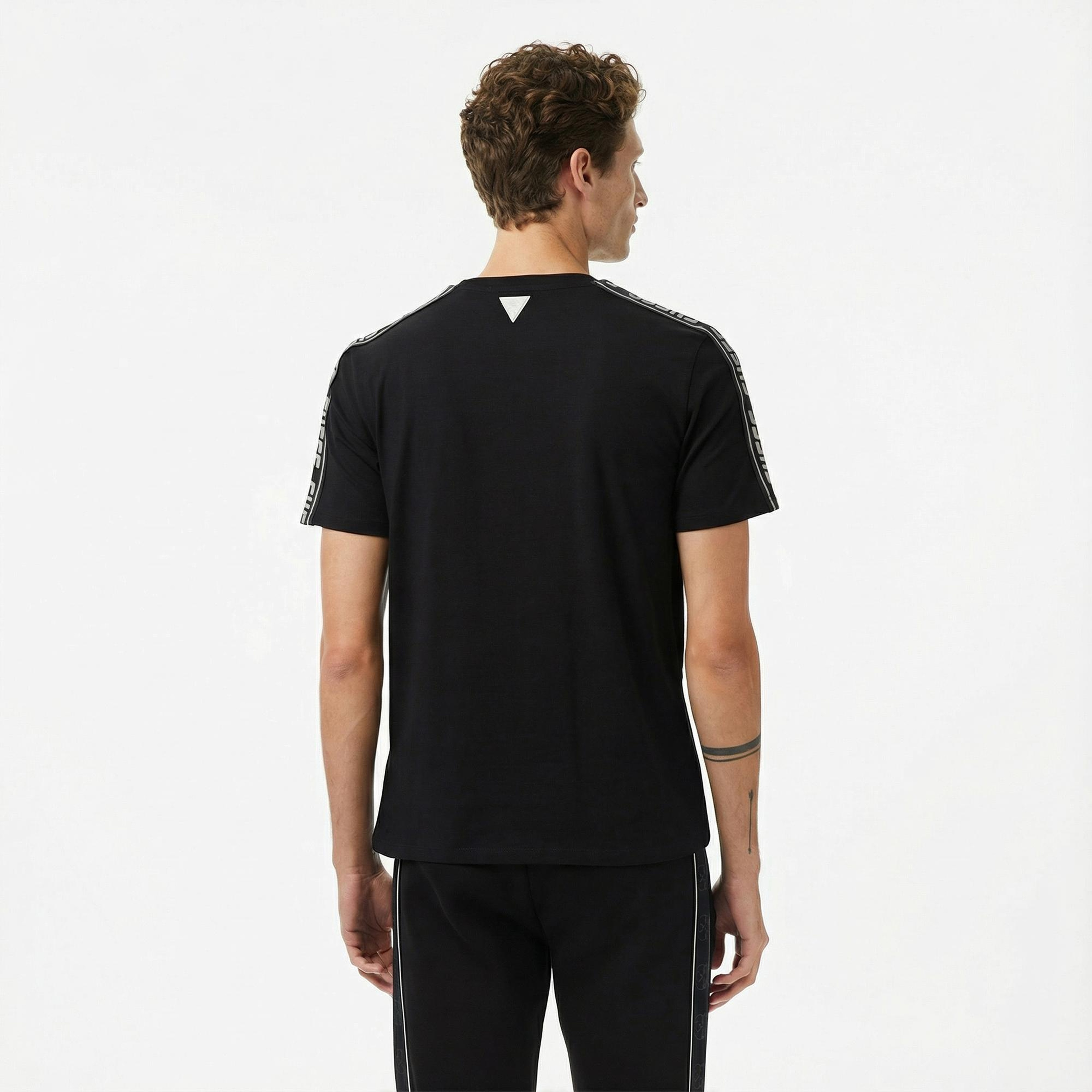 Guess Arlo Erkek Siyah T-Shirt