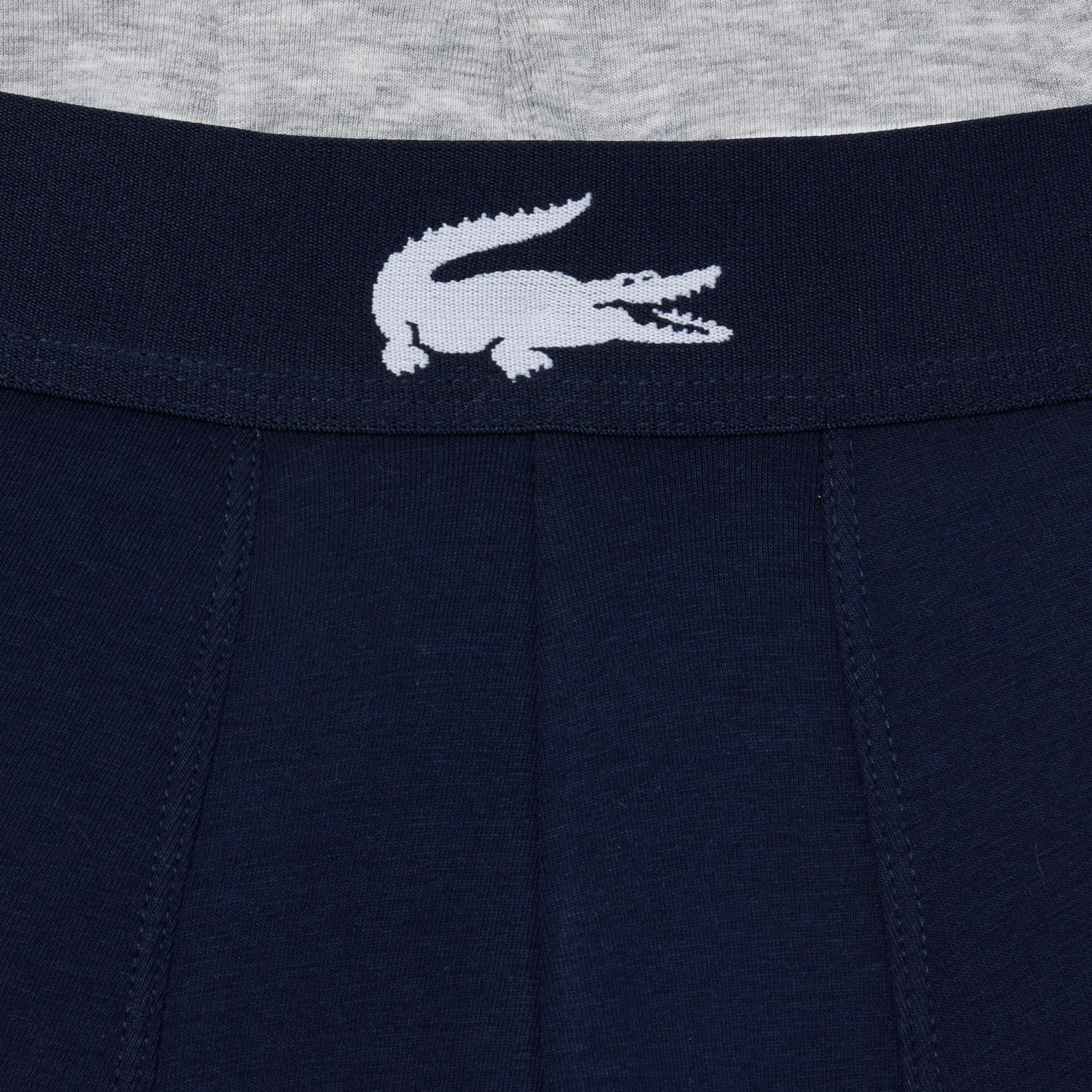 Lacoste Erkek 3'lü Lacivert Boxer