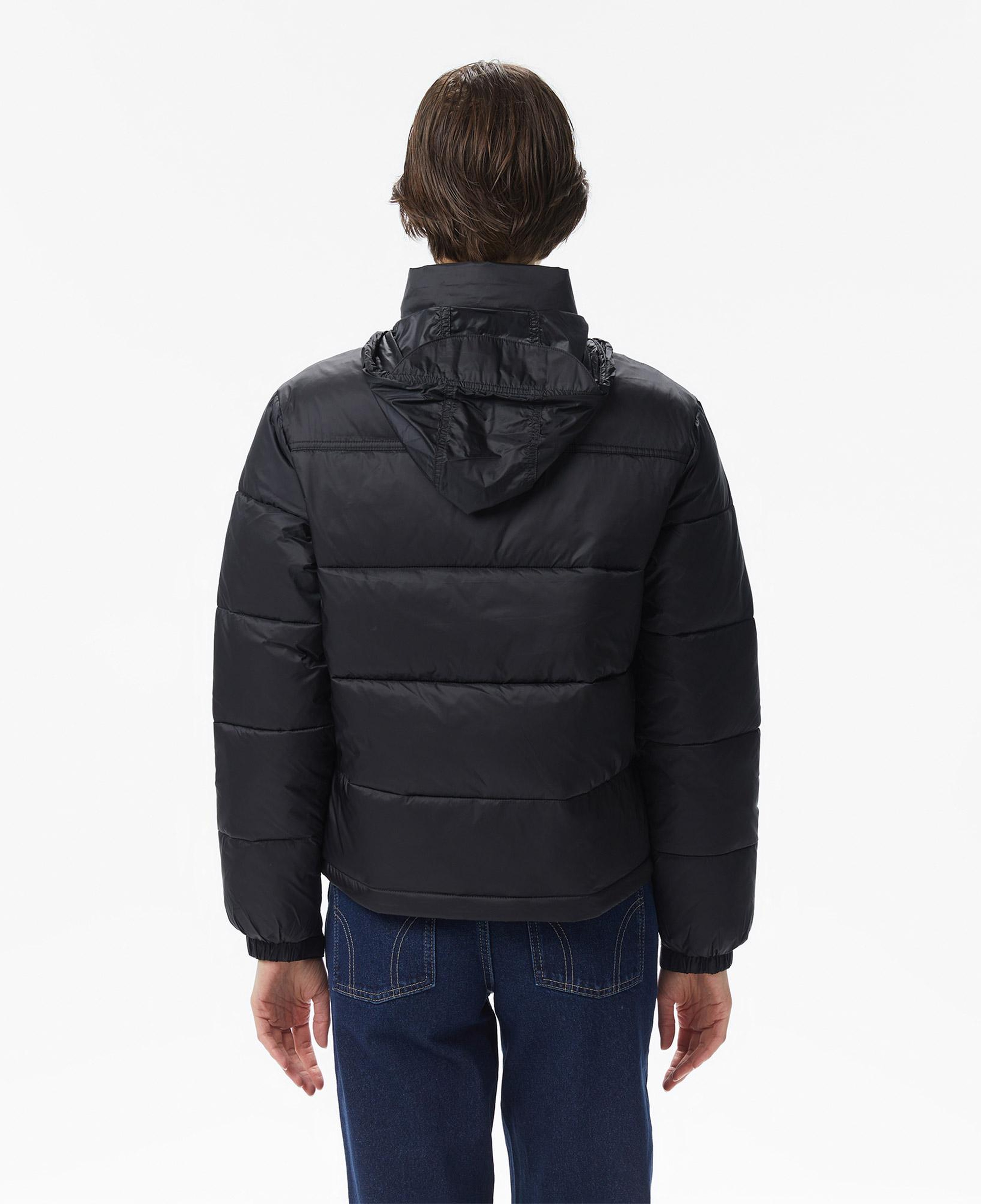 Tommy Jeans Hood Essentials Kadın Puffer Siyah Mont