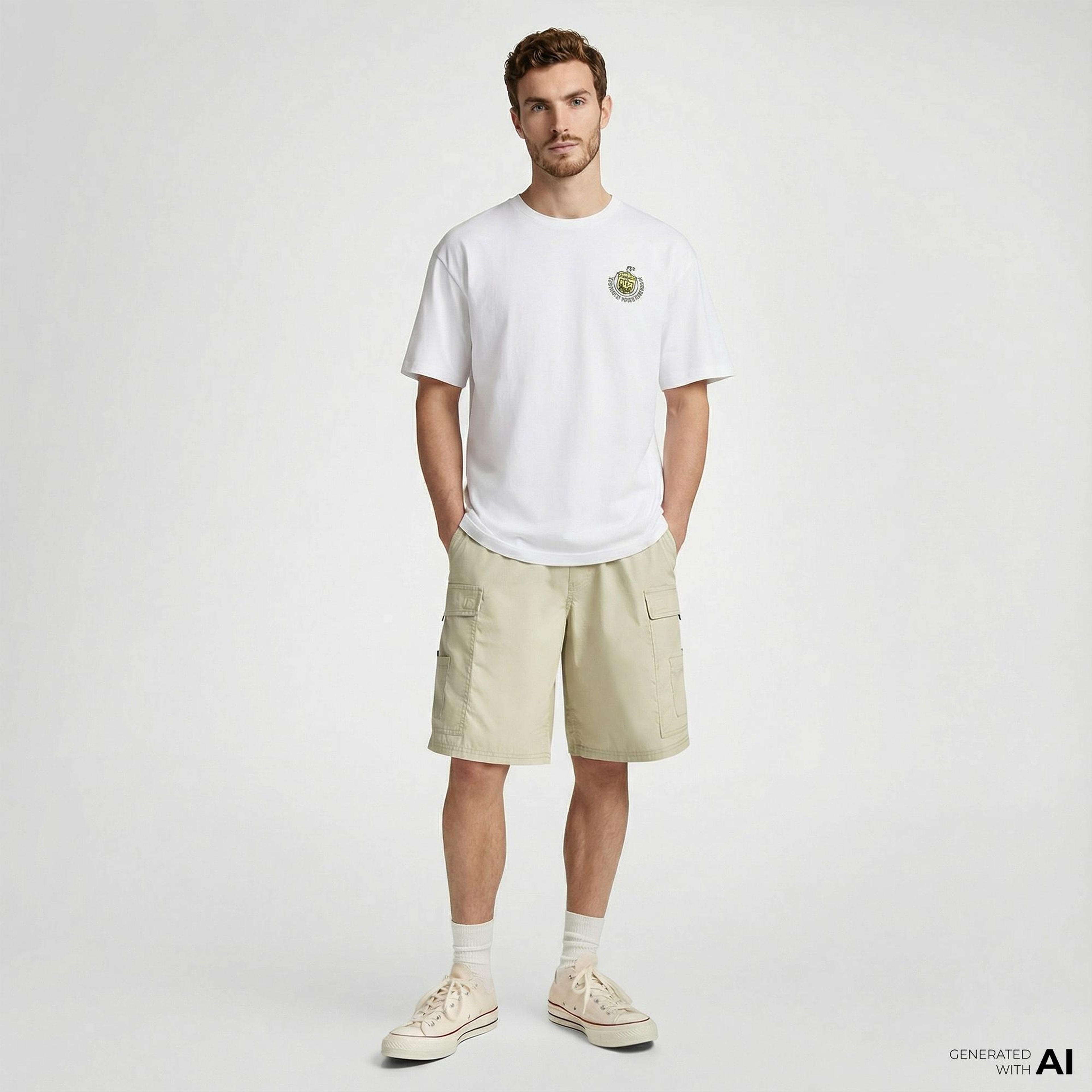 Converse Erkek Beyaz T-Shirt