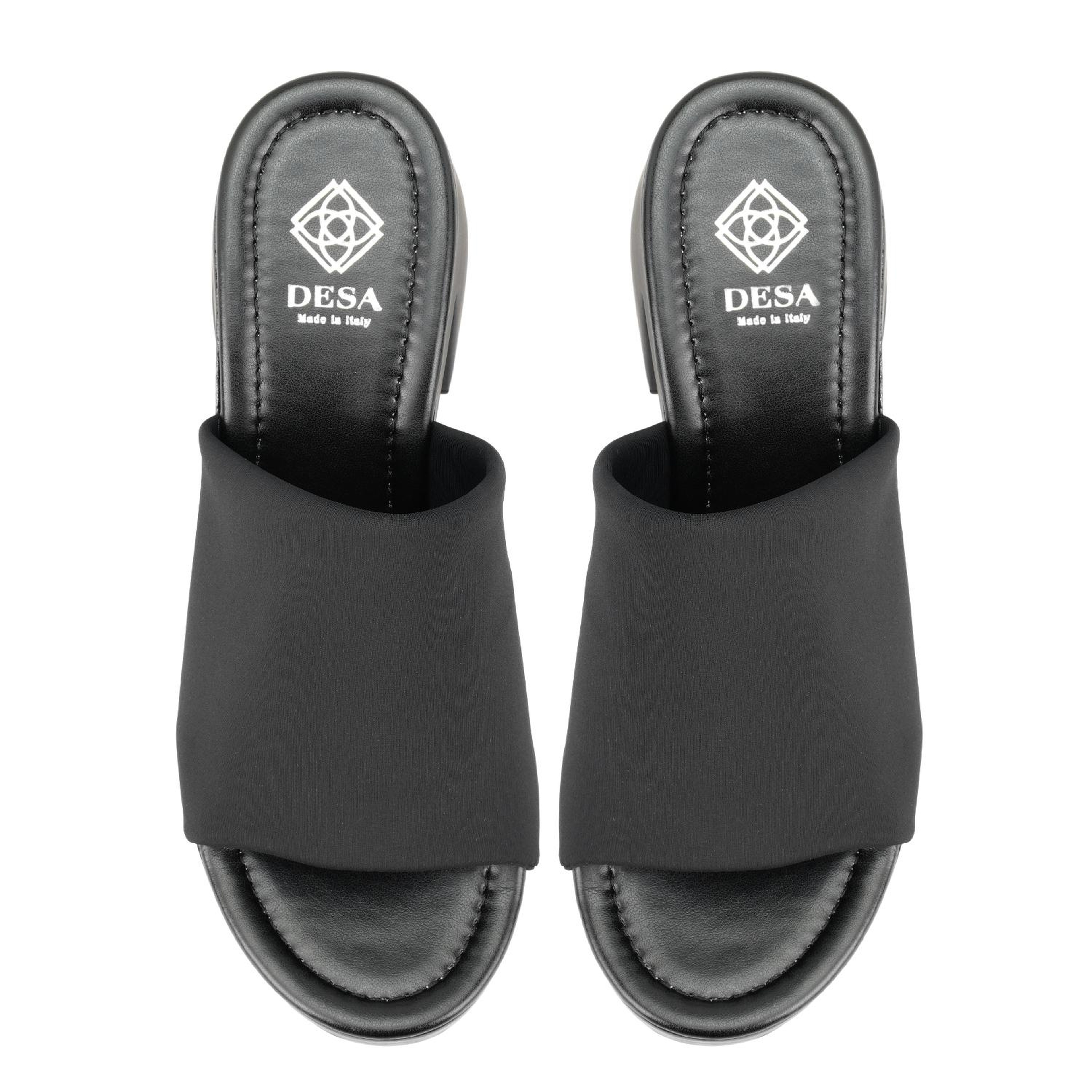 Haley Siyah Kadın Platform Topuklu Terlik