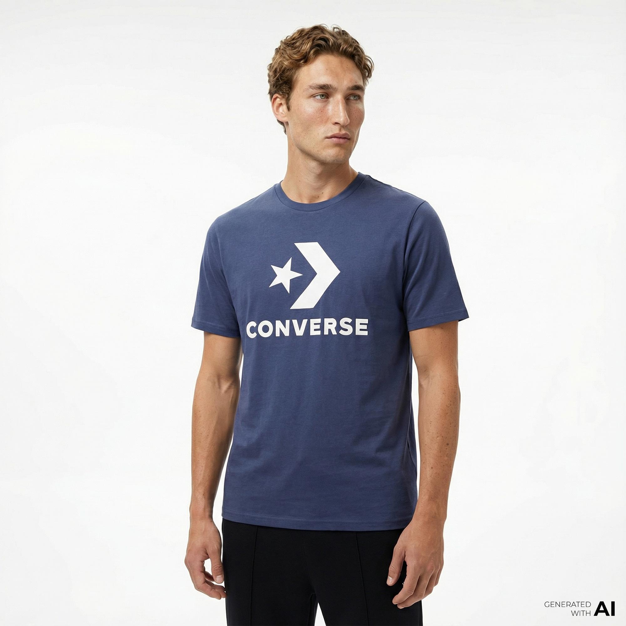 Converse Erkek Lacivert T-Shirt
