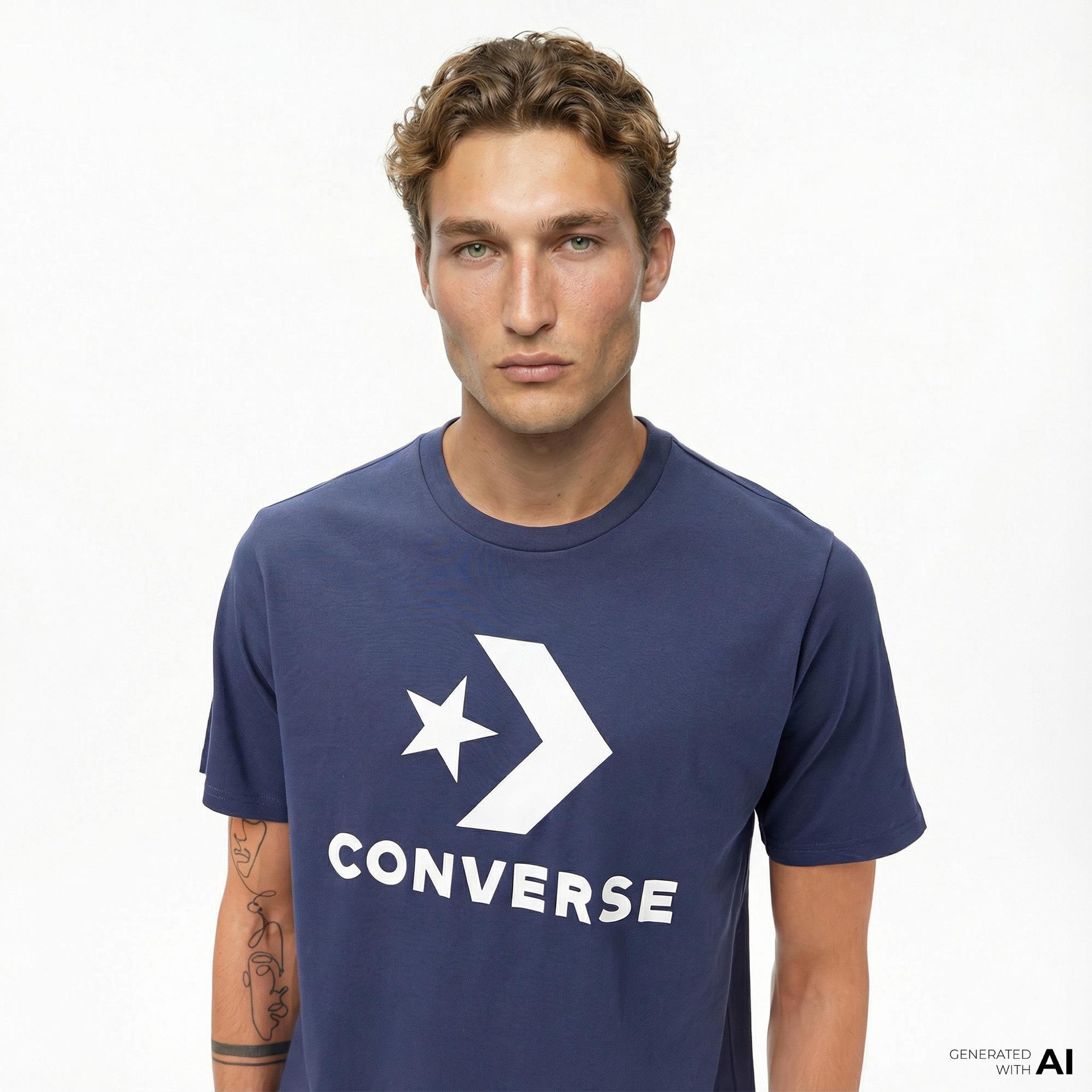 Converse Erkek Lacivert T-Shirt