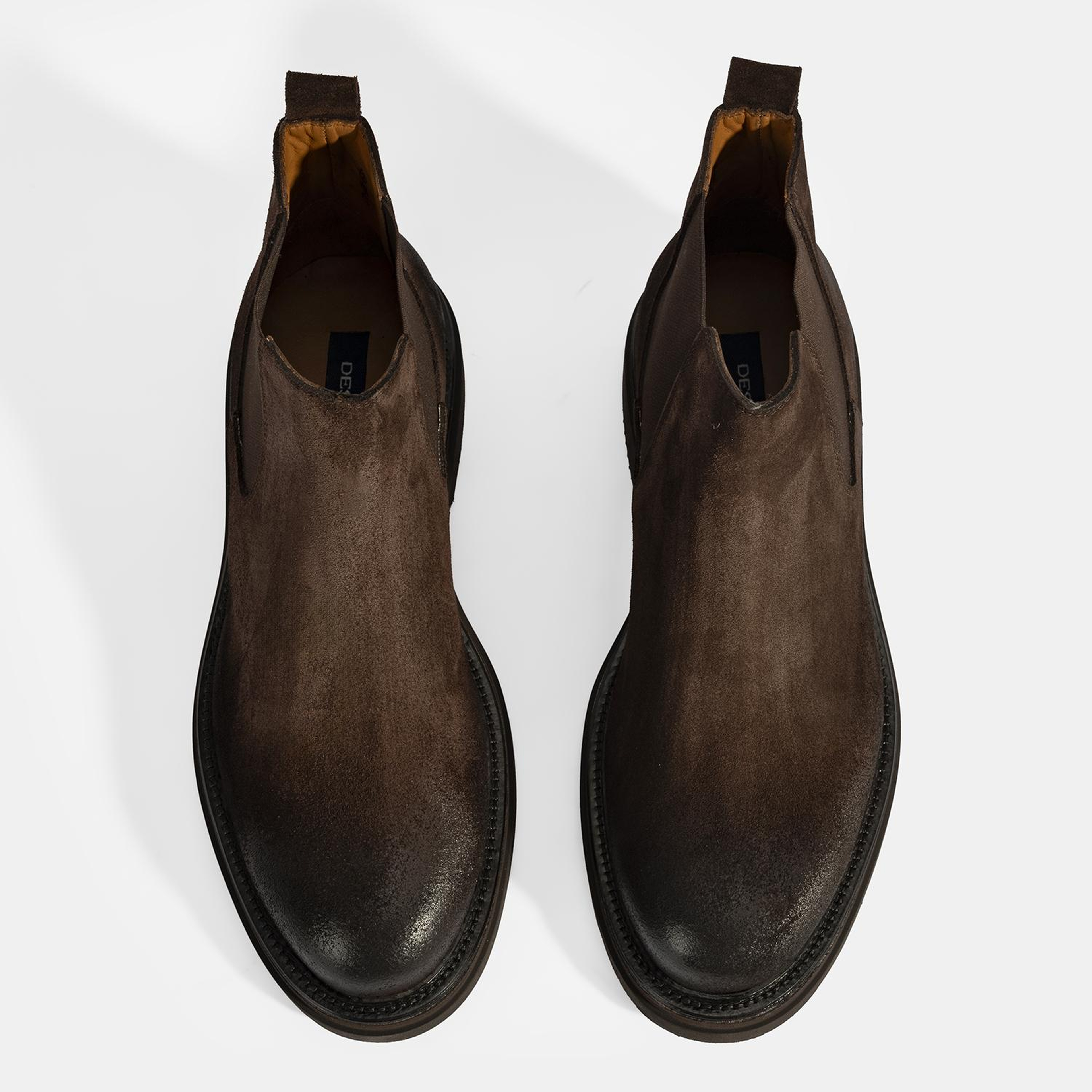 Erkek Kahve Lastikli Süet Bot