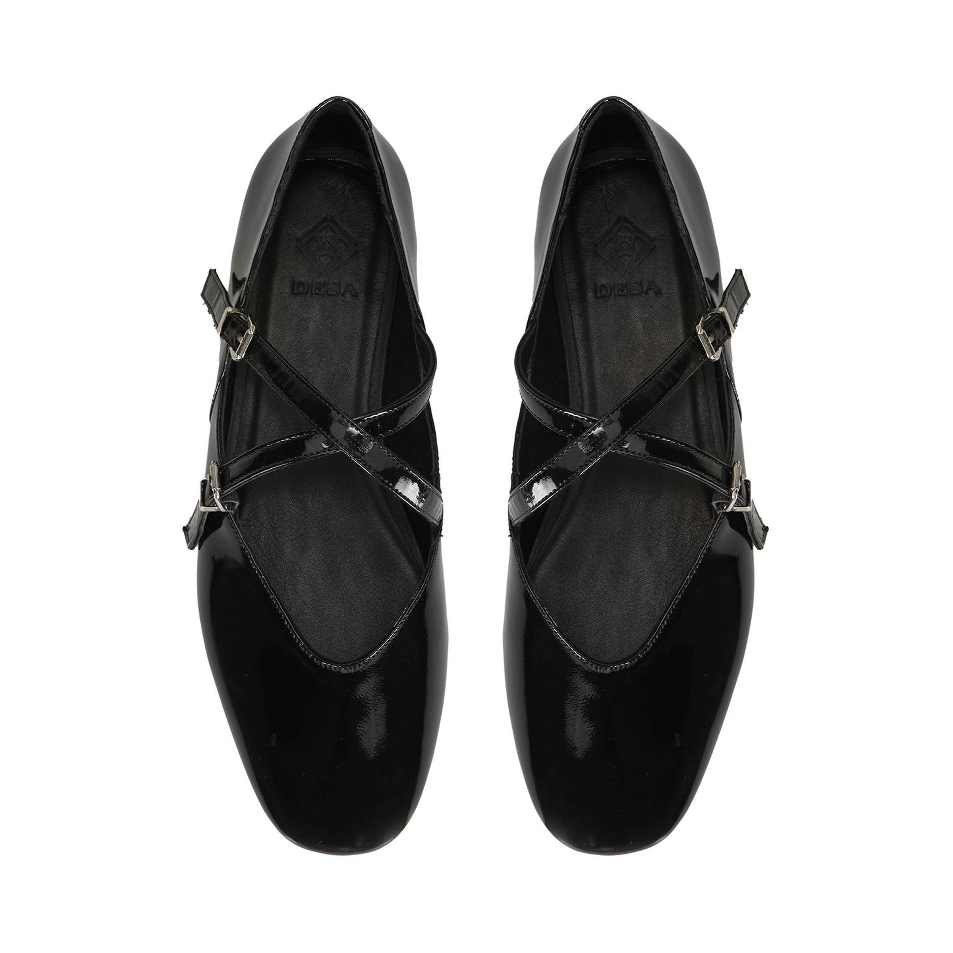 Kadın Siyah Mary Jane Deri Günlük Ayakkabı