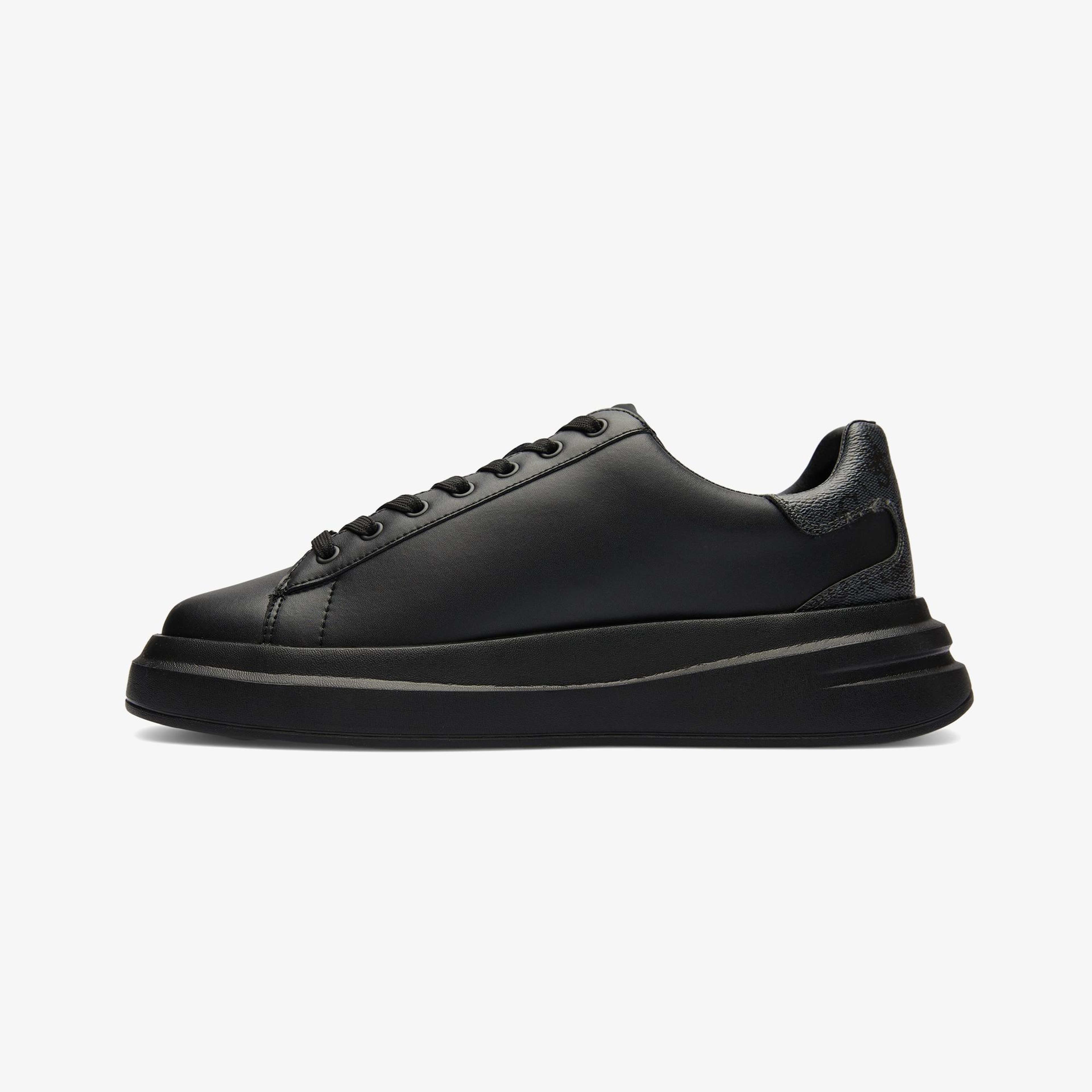 Guess Elba Leather Erkek Siyah Sneaker