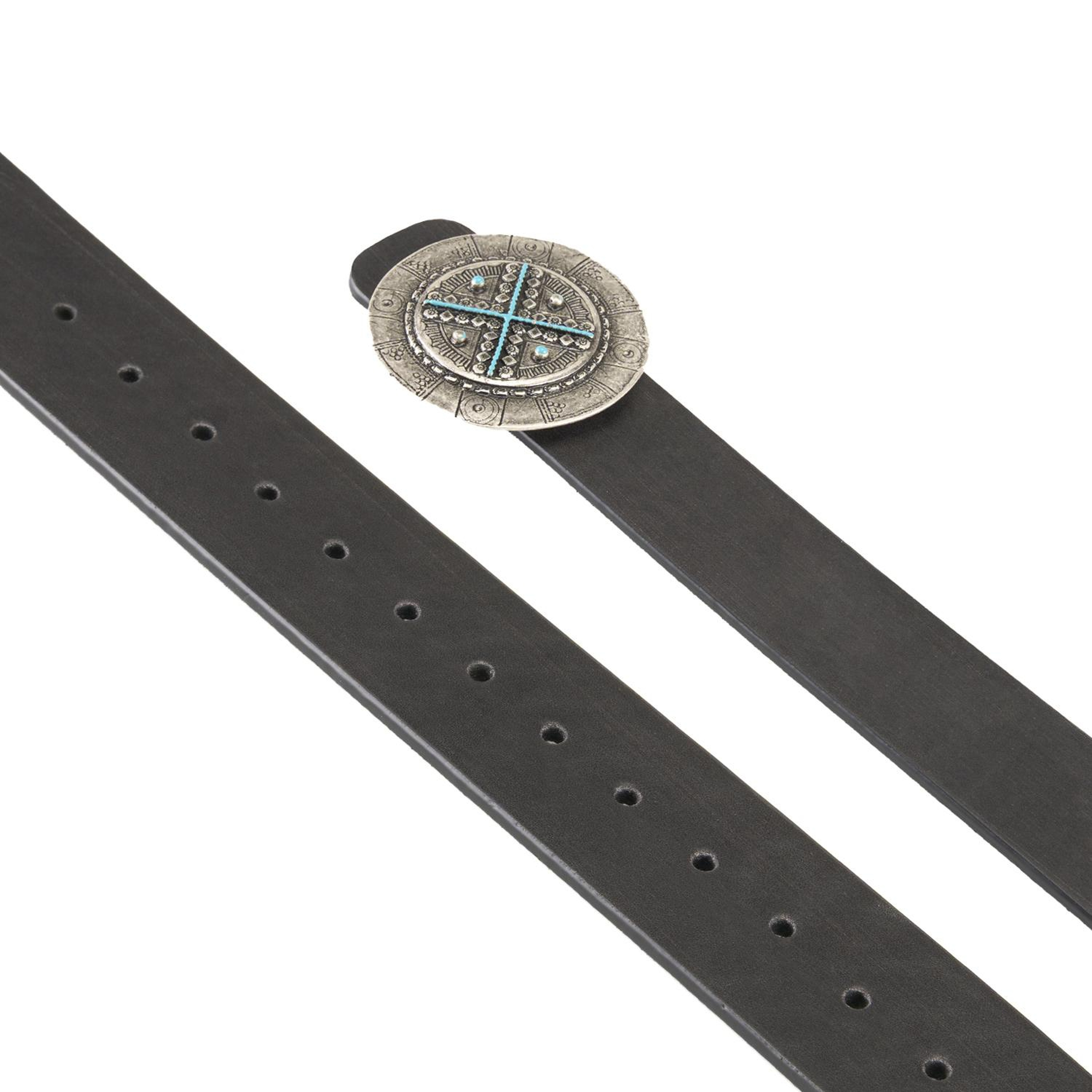 Ember Siyah Kadın Deri Kemer