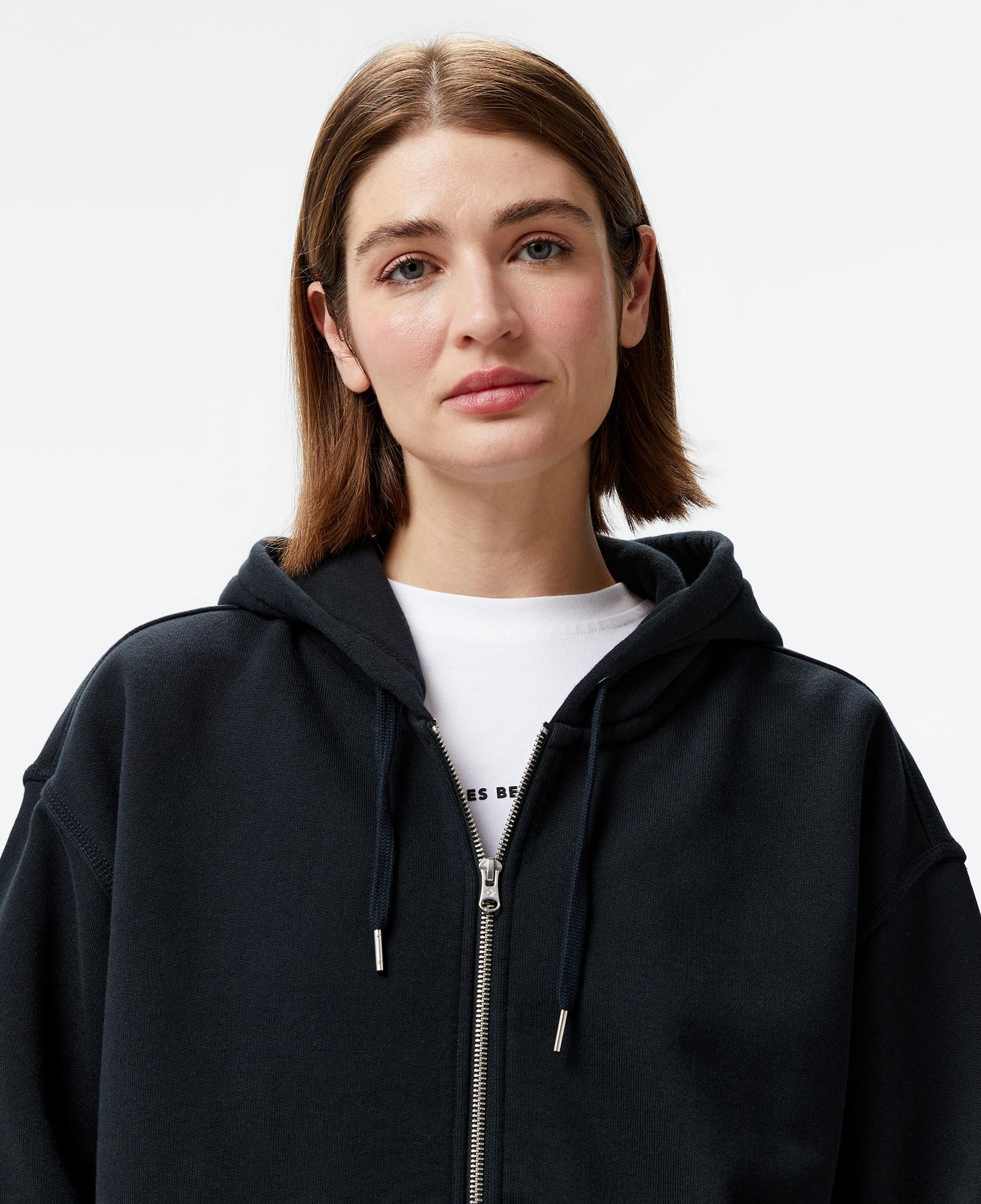 Converse Unisex Siyah Fermuarlı Eşofman Üstü