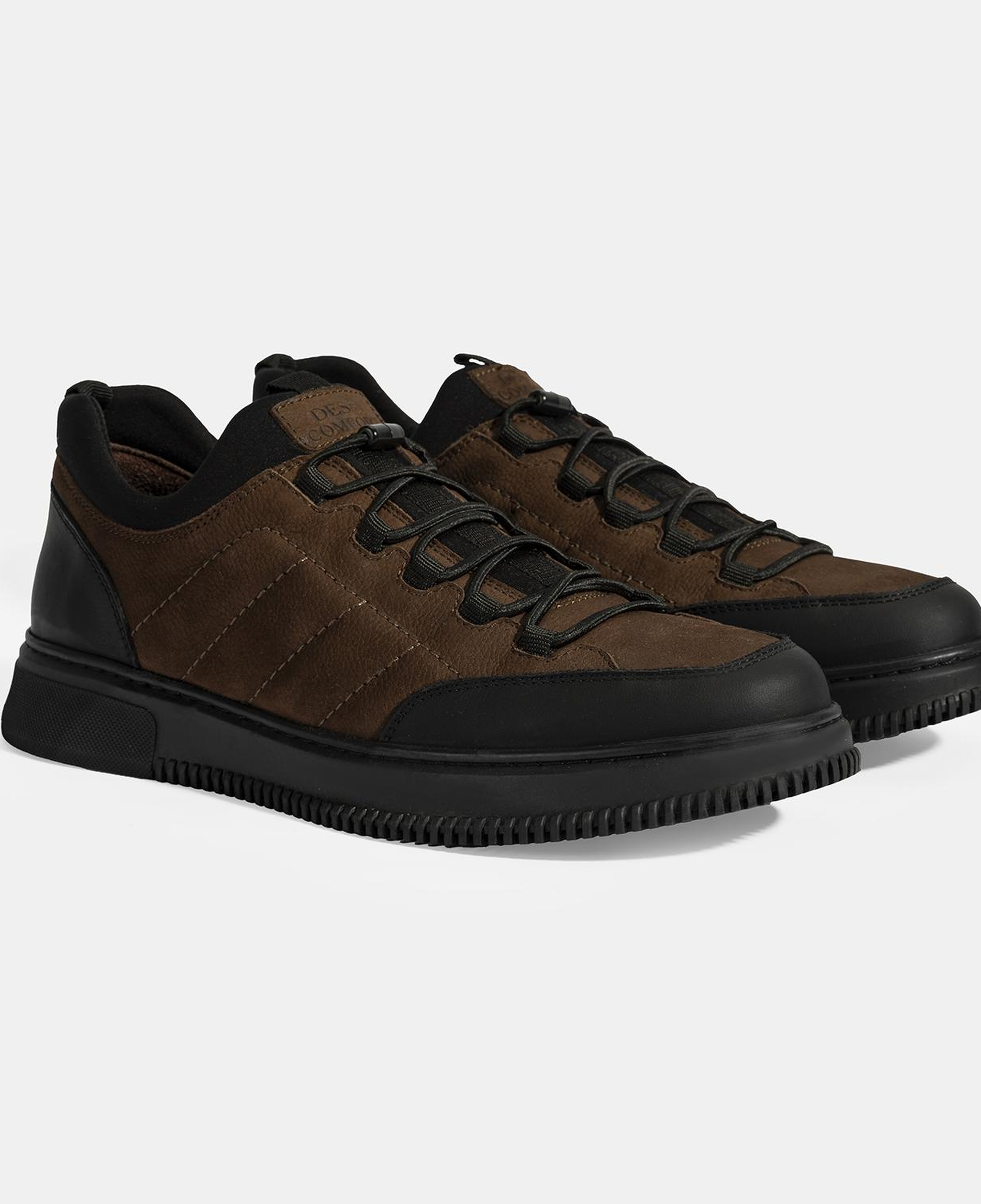 Erkek Kahve DesaComfort Bağcıklı Nubuk Deri Günlük Ayakkabı